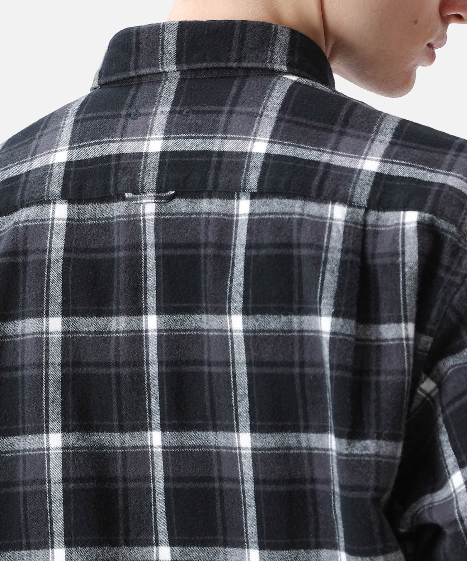 VERTICAL PANELED REGULAR COLLAR BIG SHIRT(S CHECK): SOPHNET.: MEN