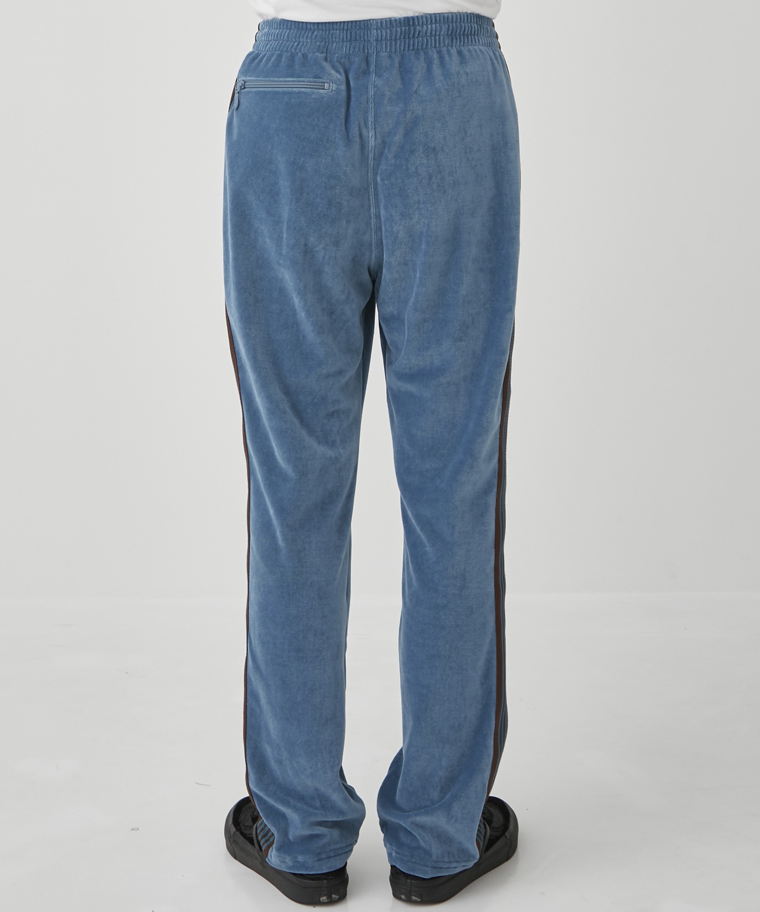 Narrow Track Pant C/PE Velour(XS BLUE GREY): NEEDLES: MEN｜THE TOKYO  ONLINE STORE