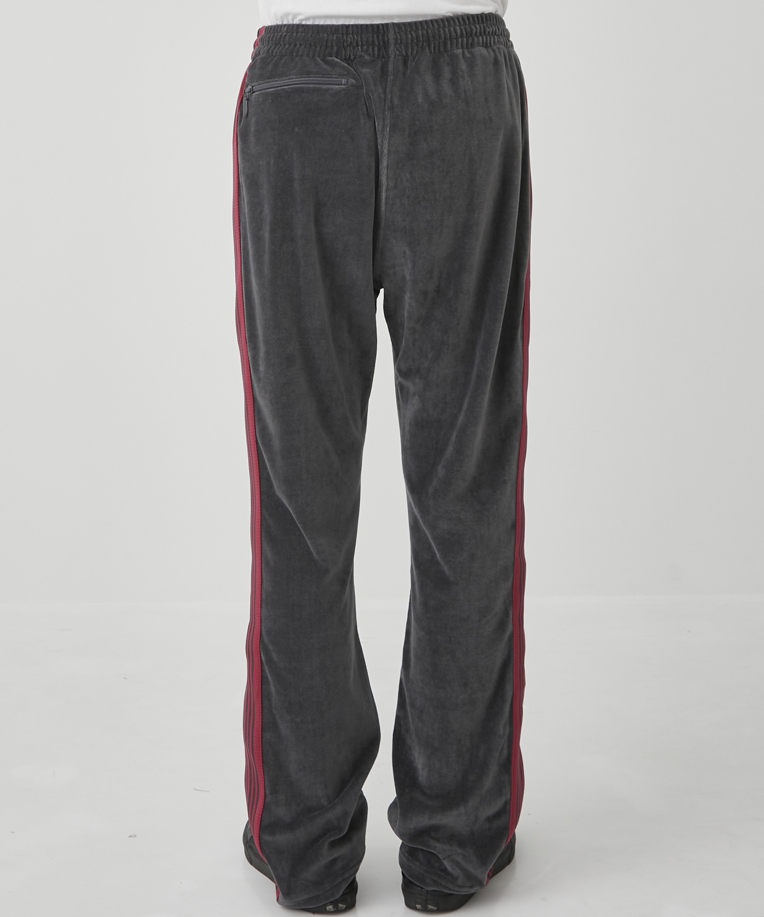 needles velours narrow track pant xs