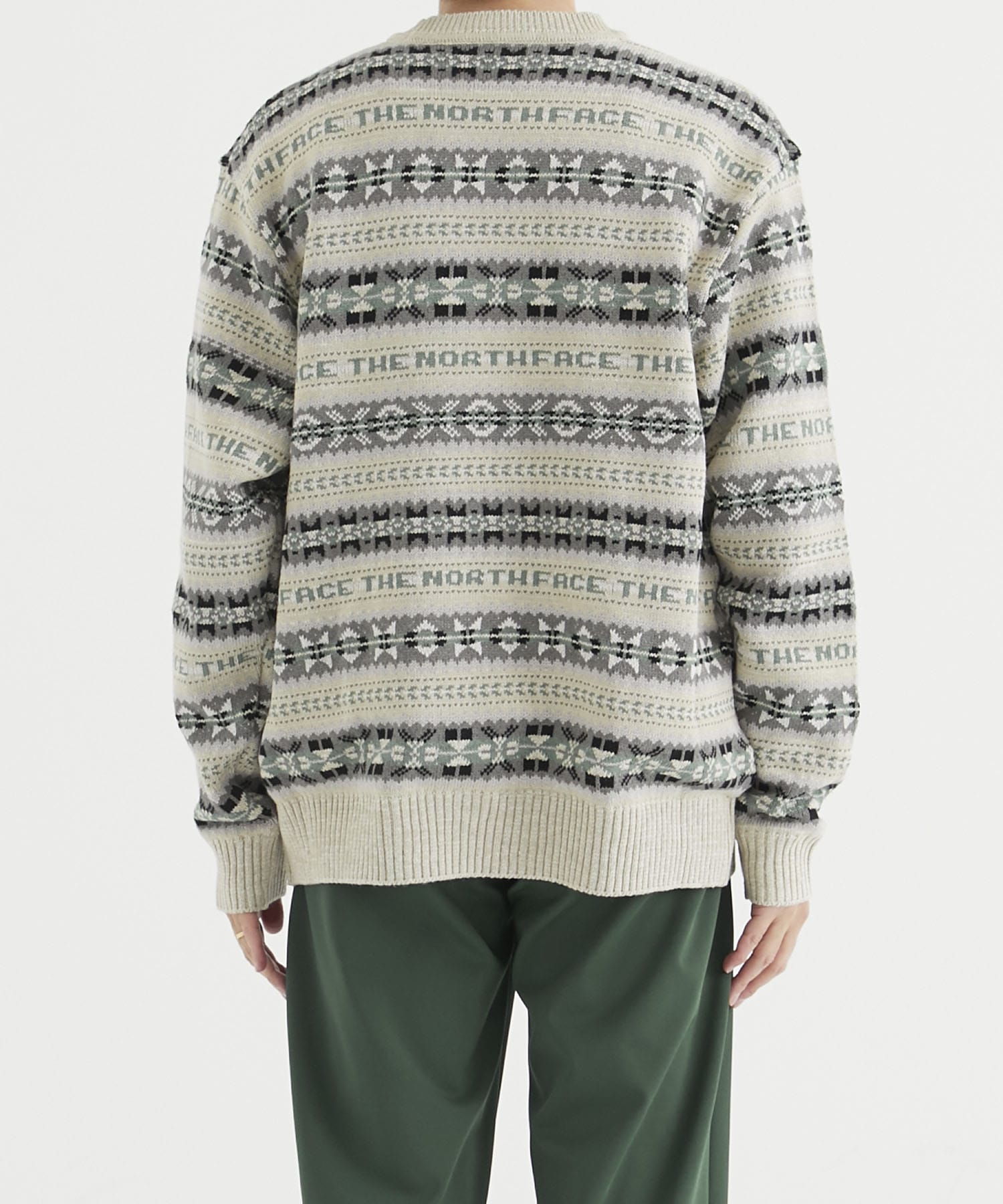 GORE-TEX INFINIUM Fair Isle Sweater(M BEIGE): THE NORTH FACE