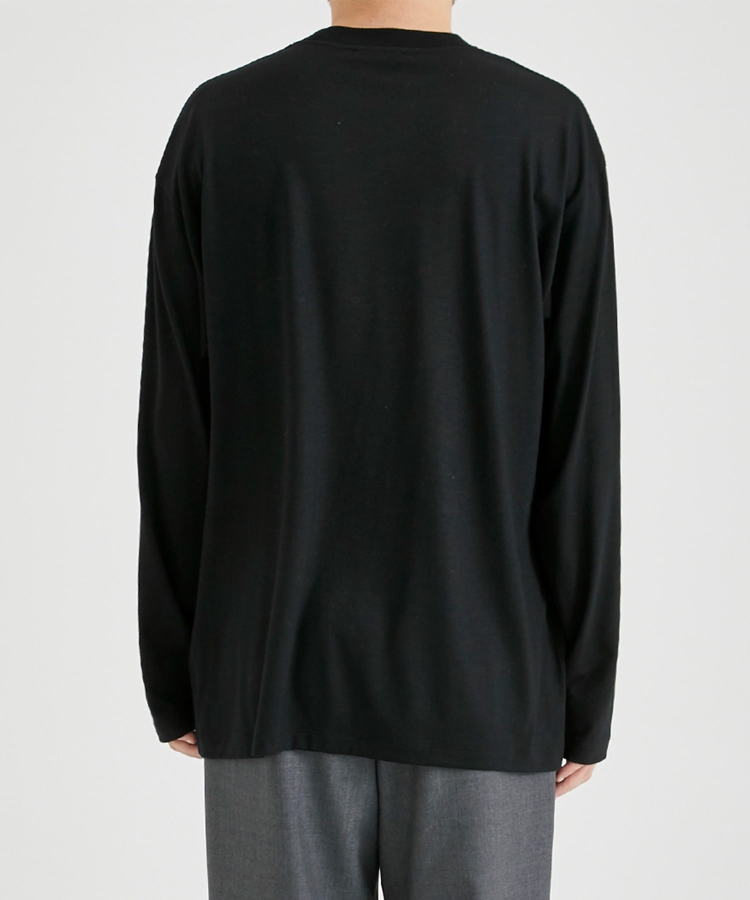 ROYAL WOOL JERSEY L/S T-SHIRT ｜ ATON