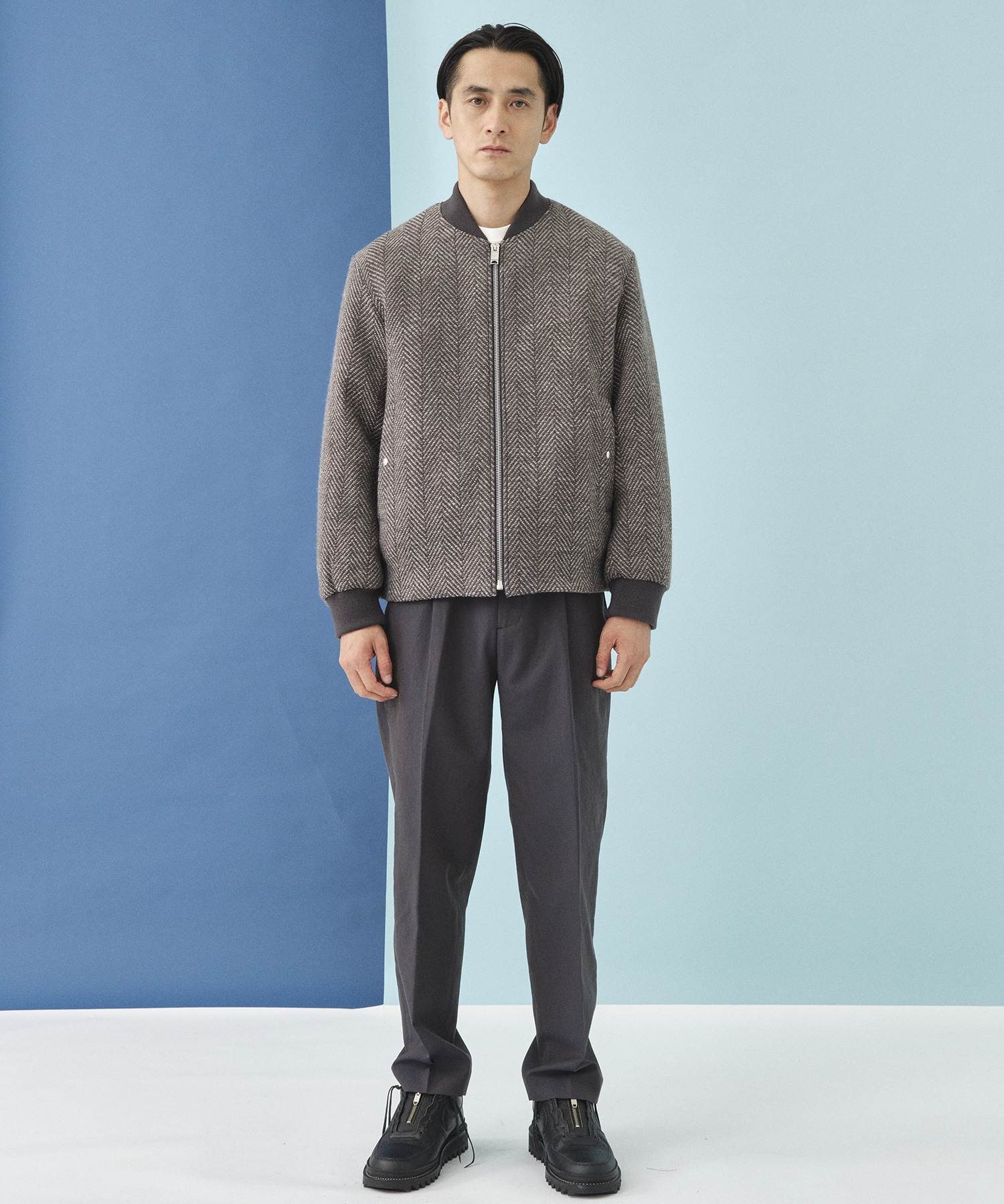 Airy Tweed Cocoon Blouson THE TOKYO