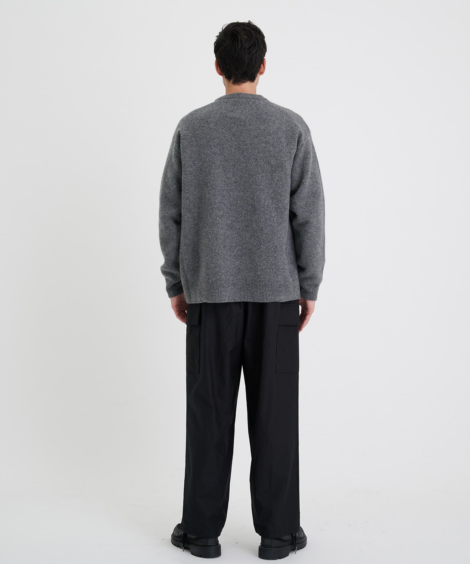 WOOL MOHAIR CREWNECK SWEATER ｜ ATON