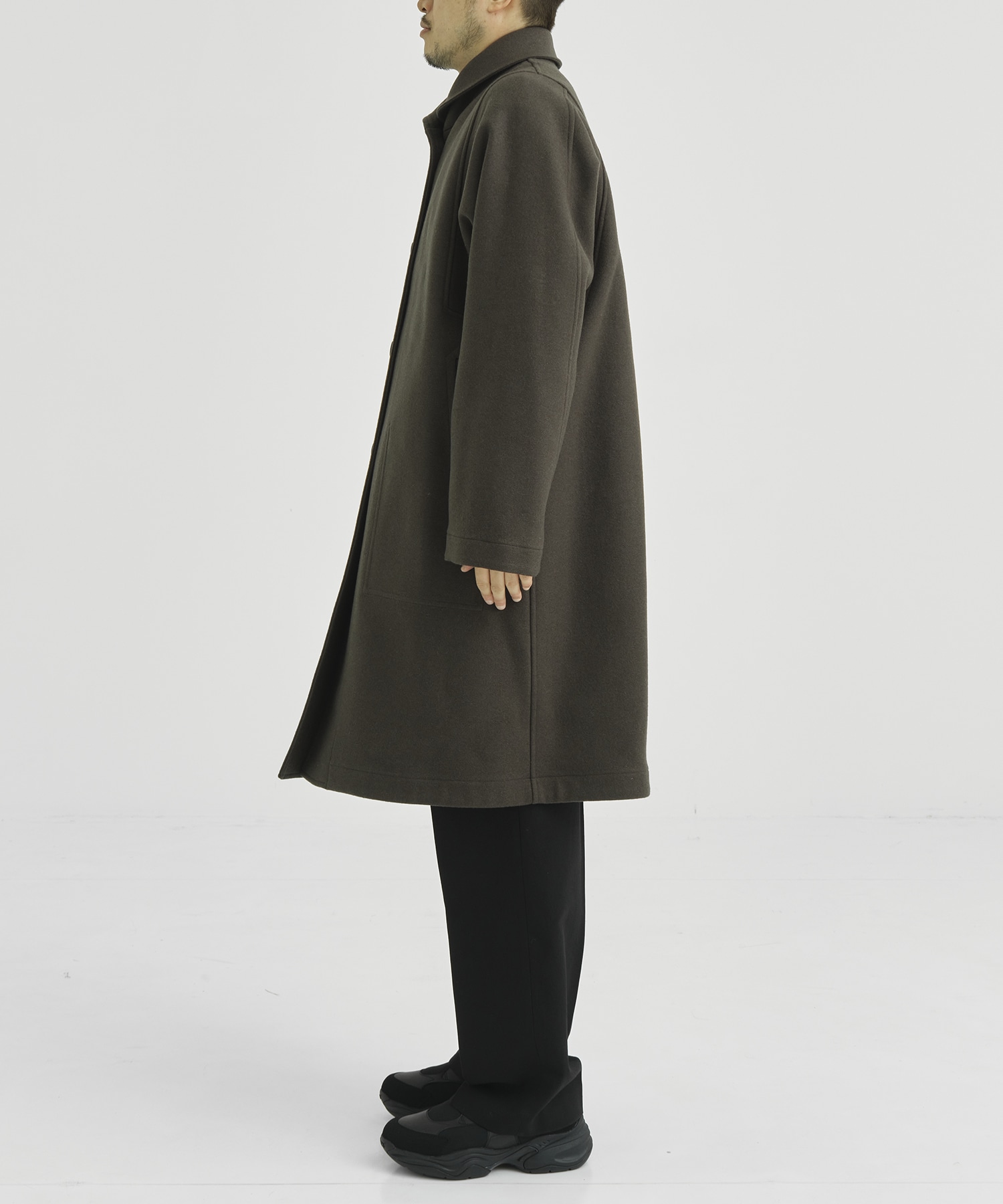 REVERSIBLE SHAWL COLLAR COAT ｜ irenisa