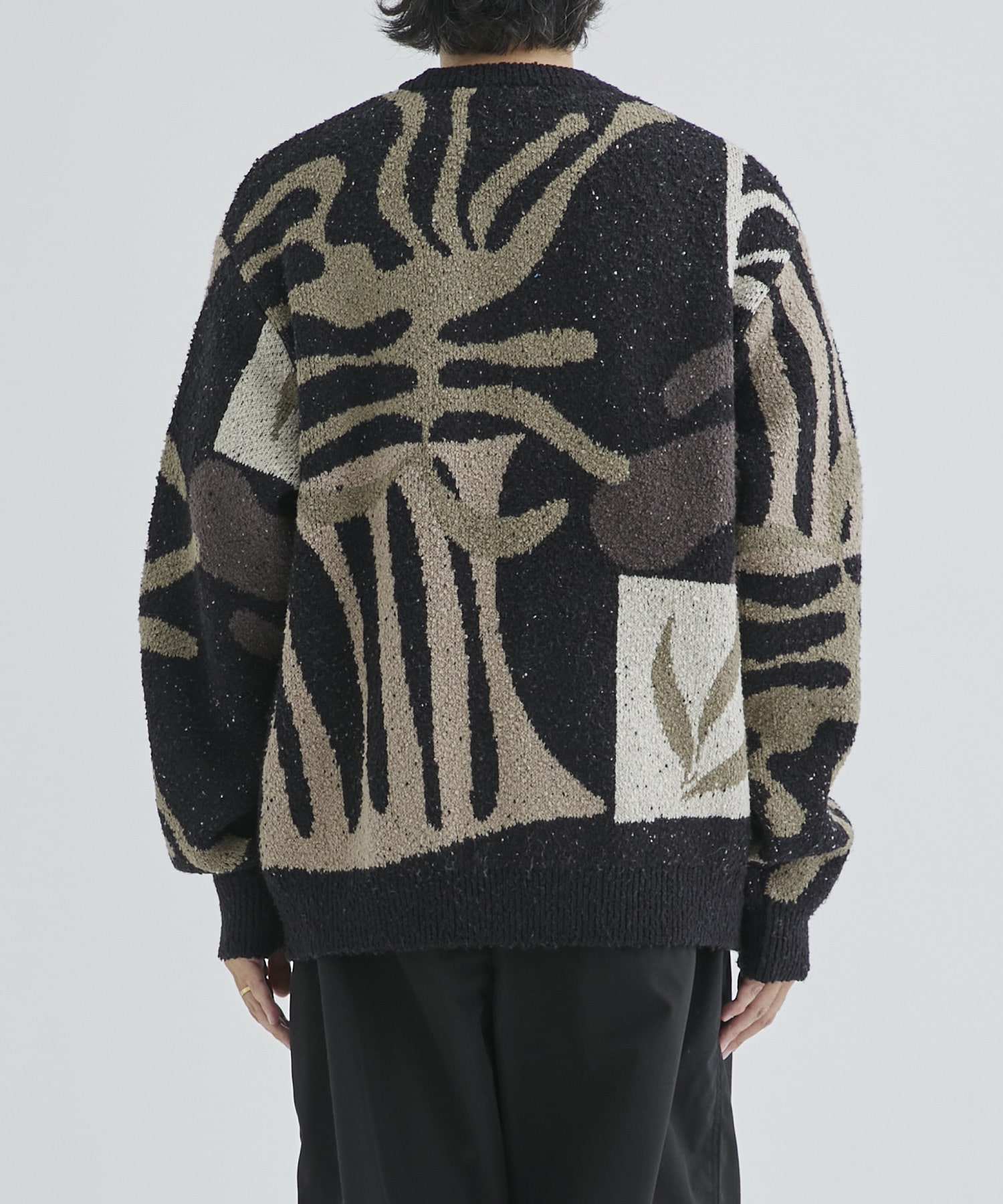 Intarsia-knit jumper(2 BLACK): KHOKI: MEN｜THE TOKYO ONLINE STORE