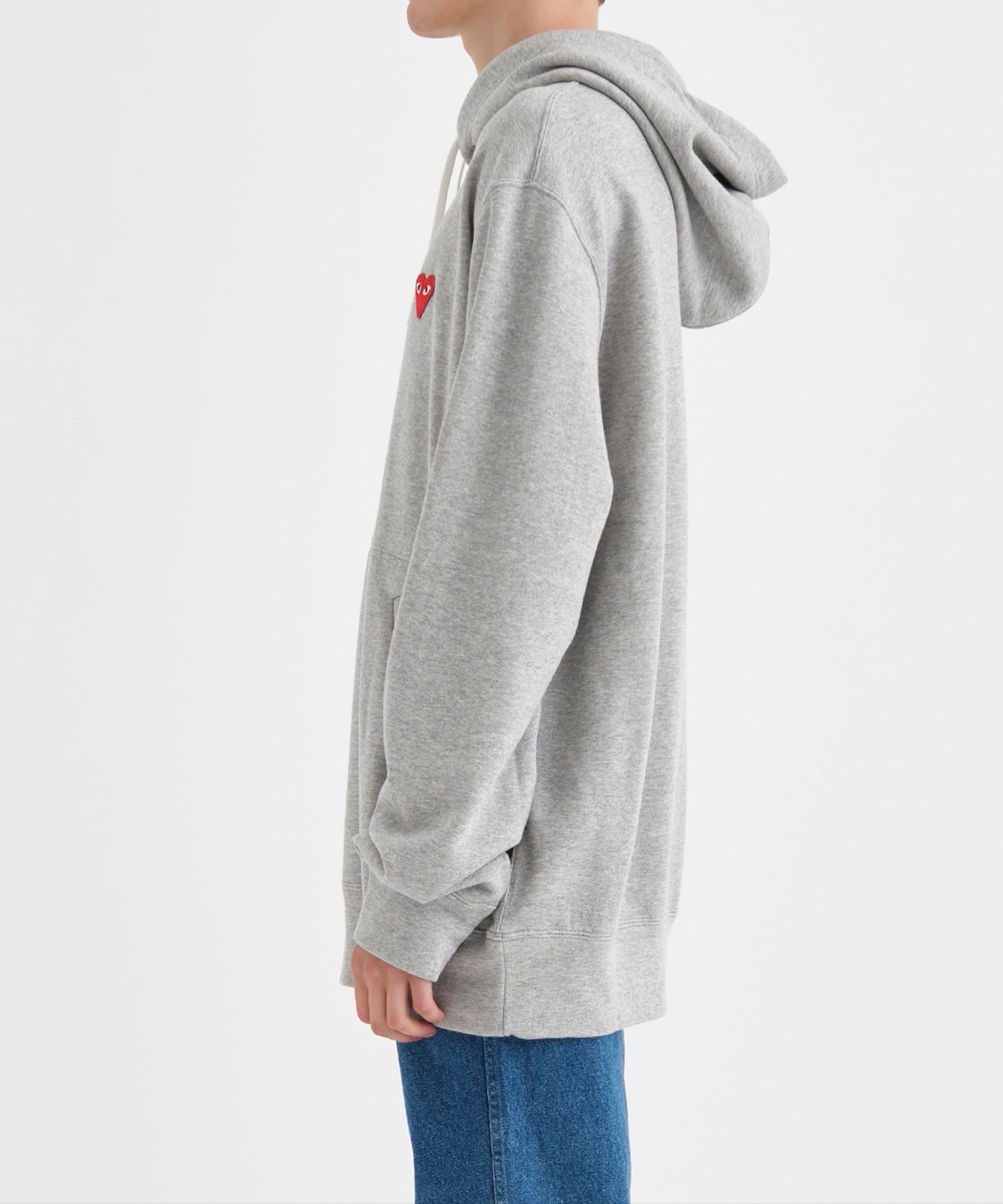 AZ-T170-051 PLAY HOODED SWEATSHIRT RED HEART PLAY COMME des GARCONS