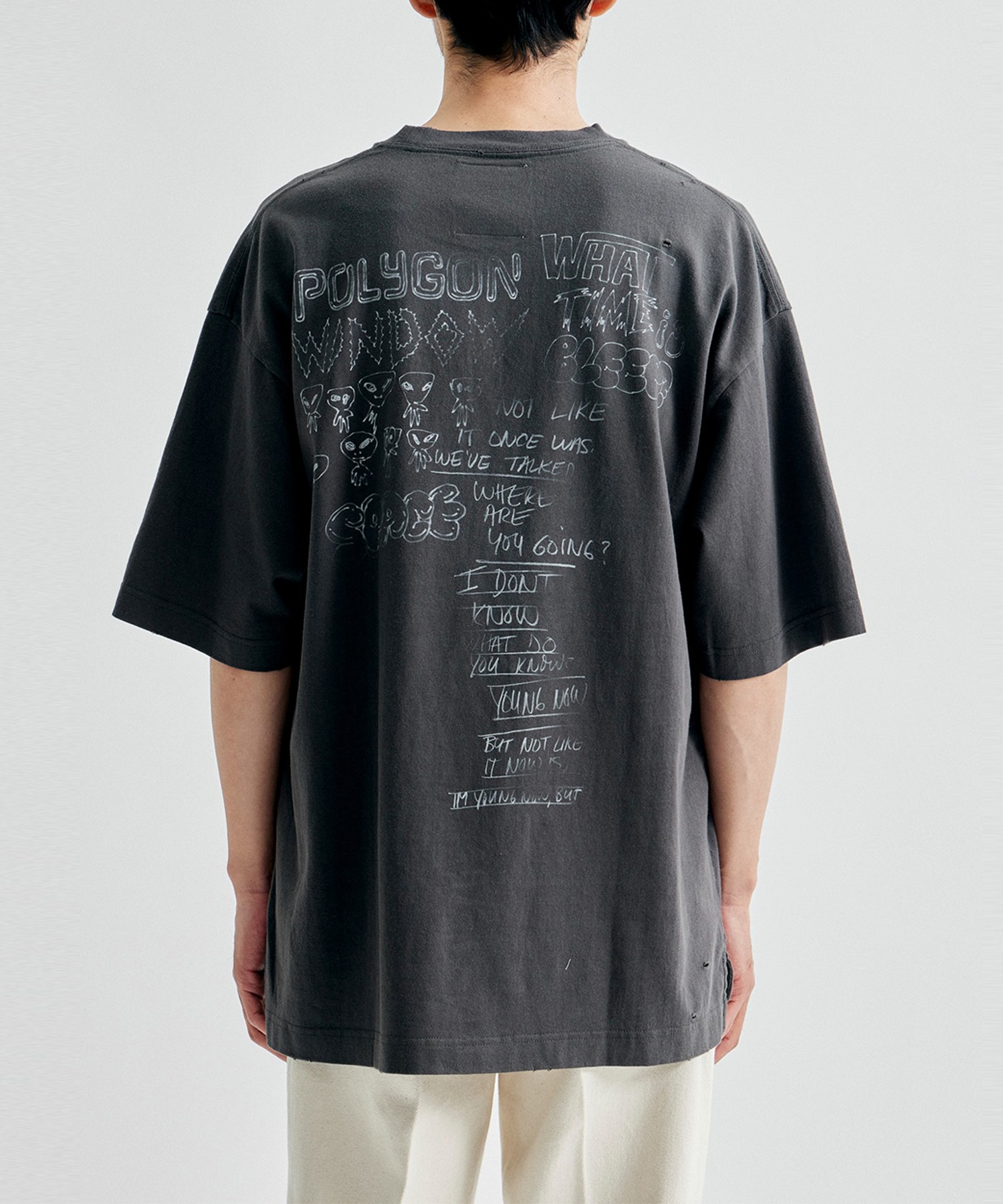 DISTRESSED TEE Maison MIHARA YASUHIRO