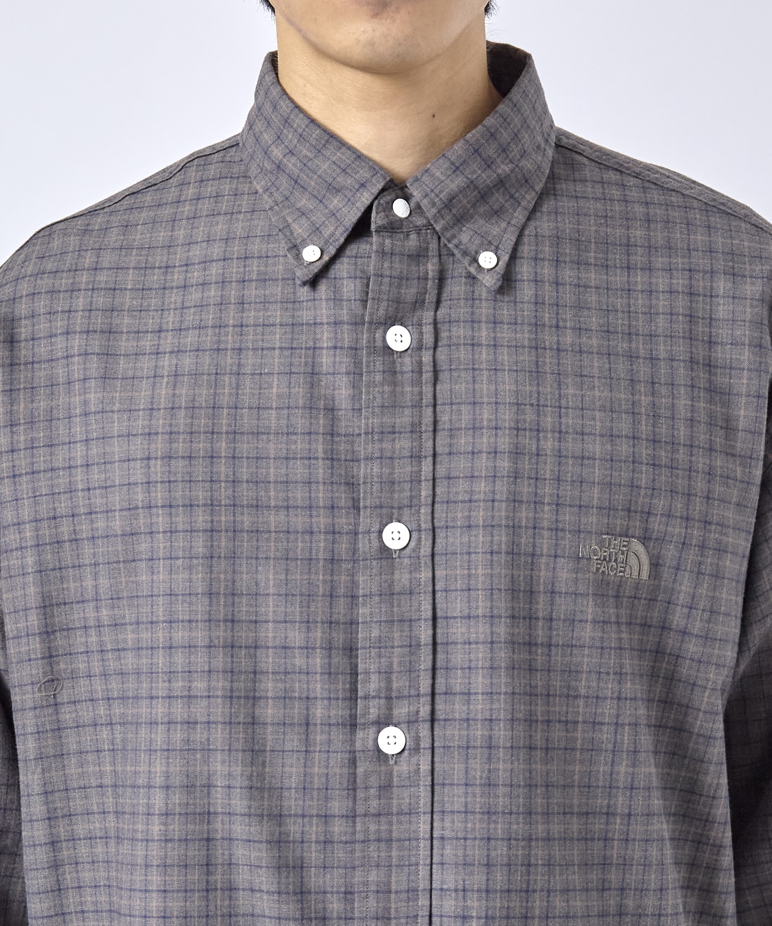 Button Down Tattersall Field Shirt THE NORTH FACE PURPLE LABEL