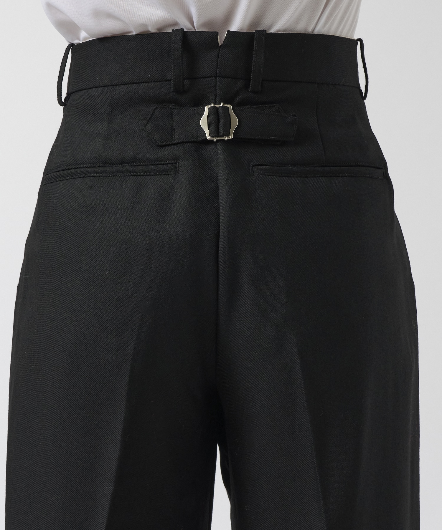 THE WORK TROUSERS BLACK TANAKA