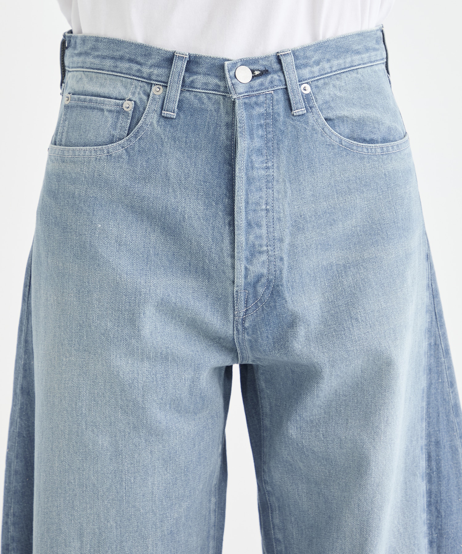 DEFORMATION WIDE DENIM JEANS ssstein