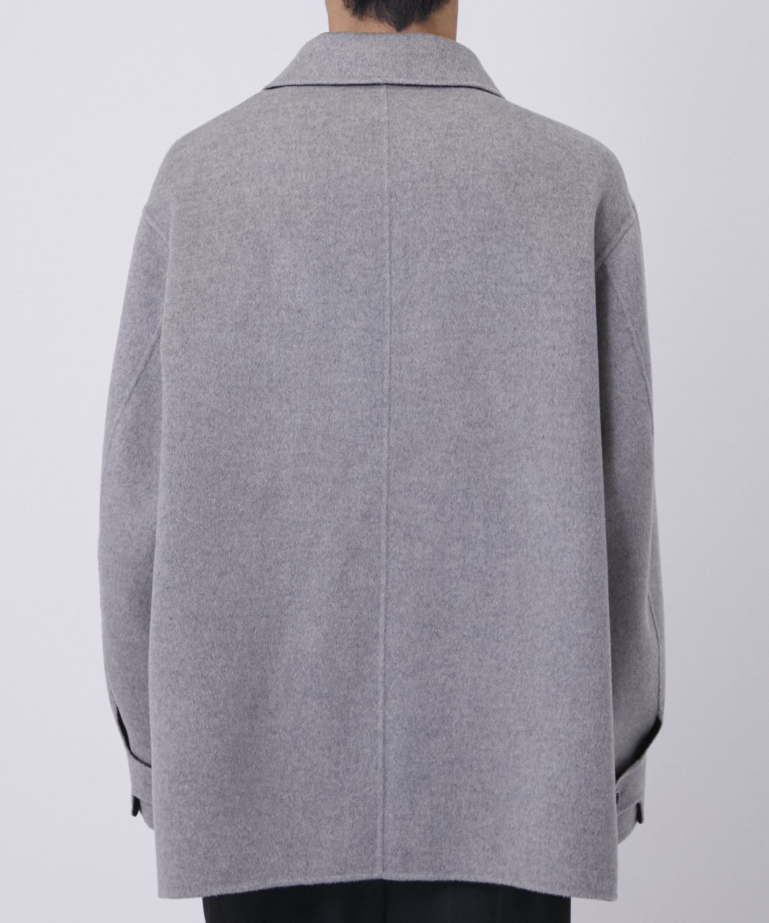 CASHMERE REVERSIBLE SHORT COAT THE PERMANENT EYE