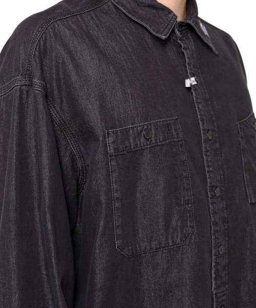 COTTON TENCEL DENIM WORK LS SHIRTS Maison MIHARA YASUHIRO