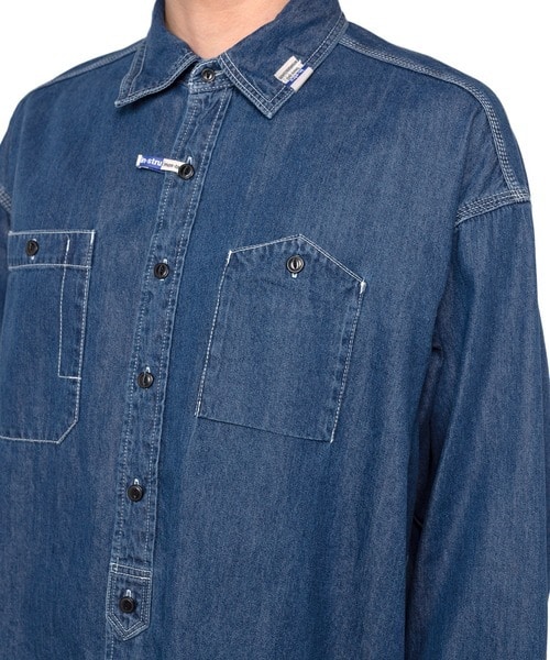 COTTON TENCEL DENIM WORK LS SHIRTS Maison MIHARA YASUHIRO