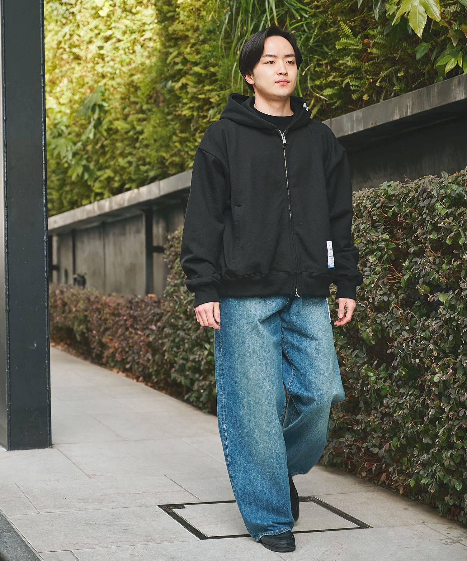 HARD WASHED SELVAGE DENIM BAGGY PANTS Maison MIHARA YASUHIRO