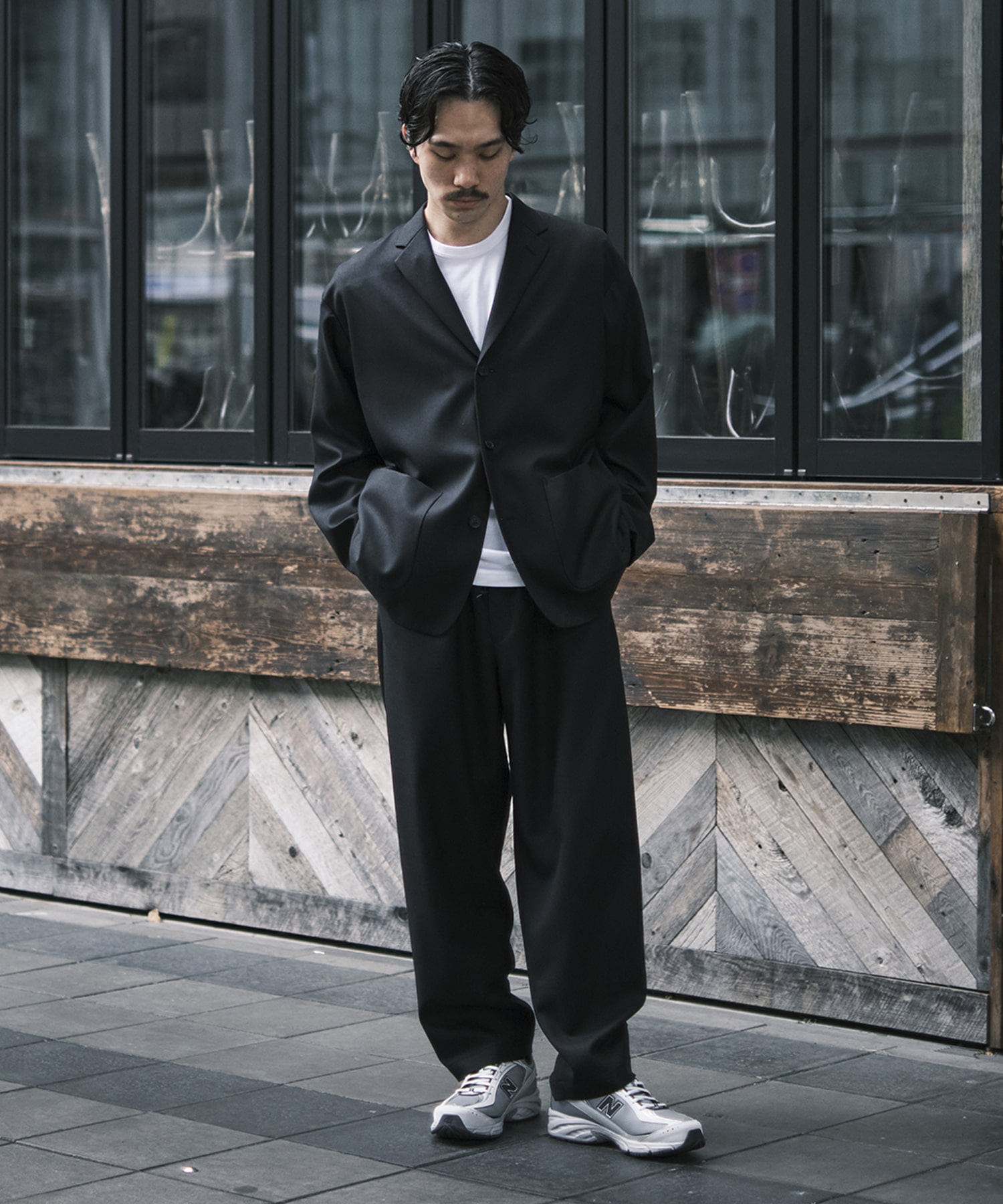【コムデギャルソンオム】ウールギャバ Pants COMME des GARCONS HOMME