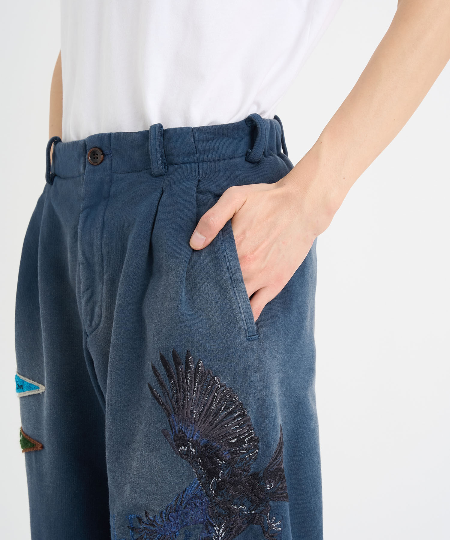 Vintage-effect sweatpants KHOKI