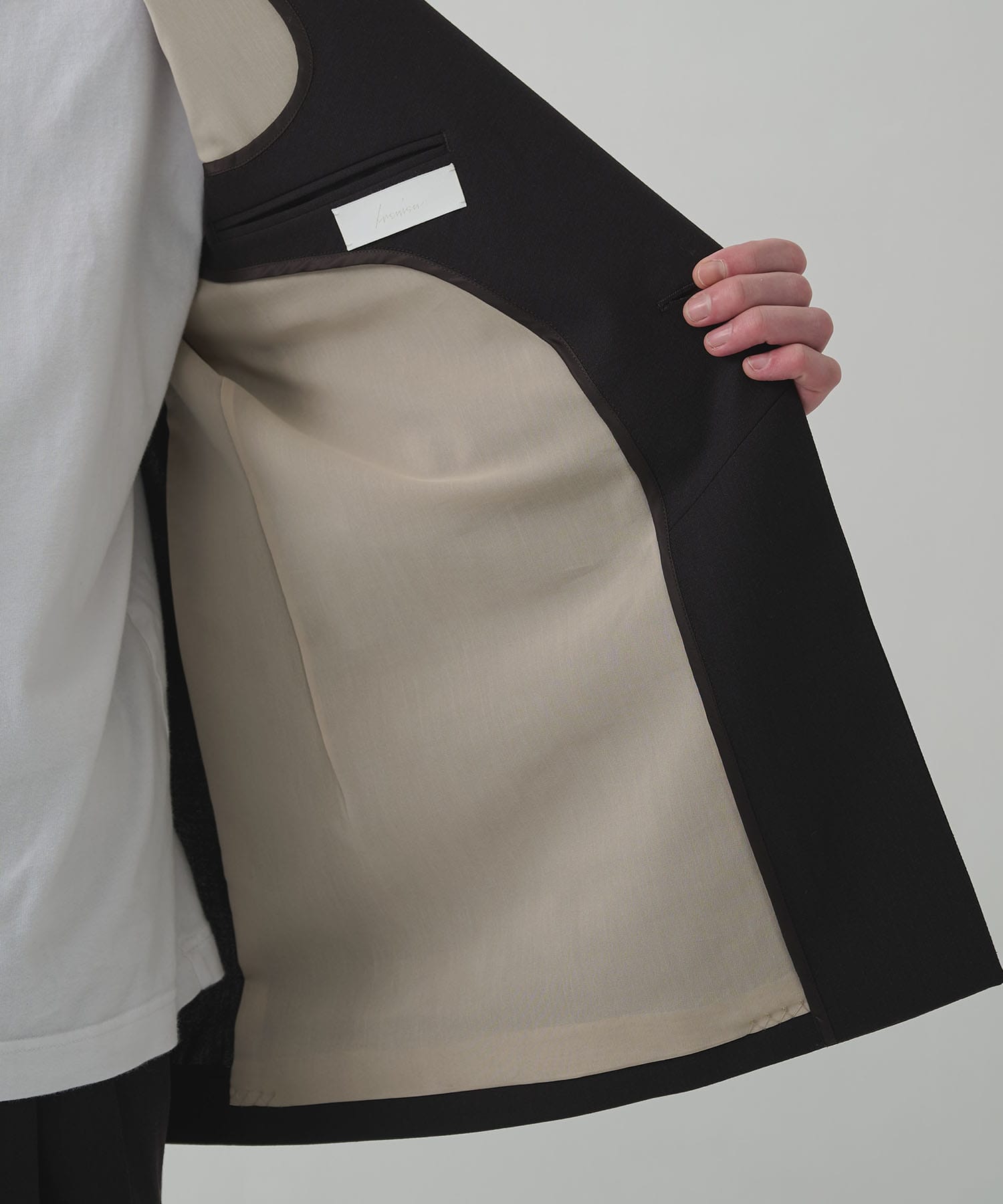 【イレニサ】MODIFIED SHAWL COLLAR JACKET IRENISA