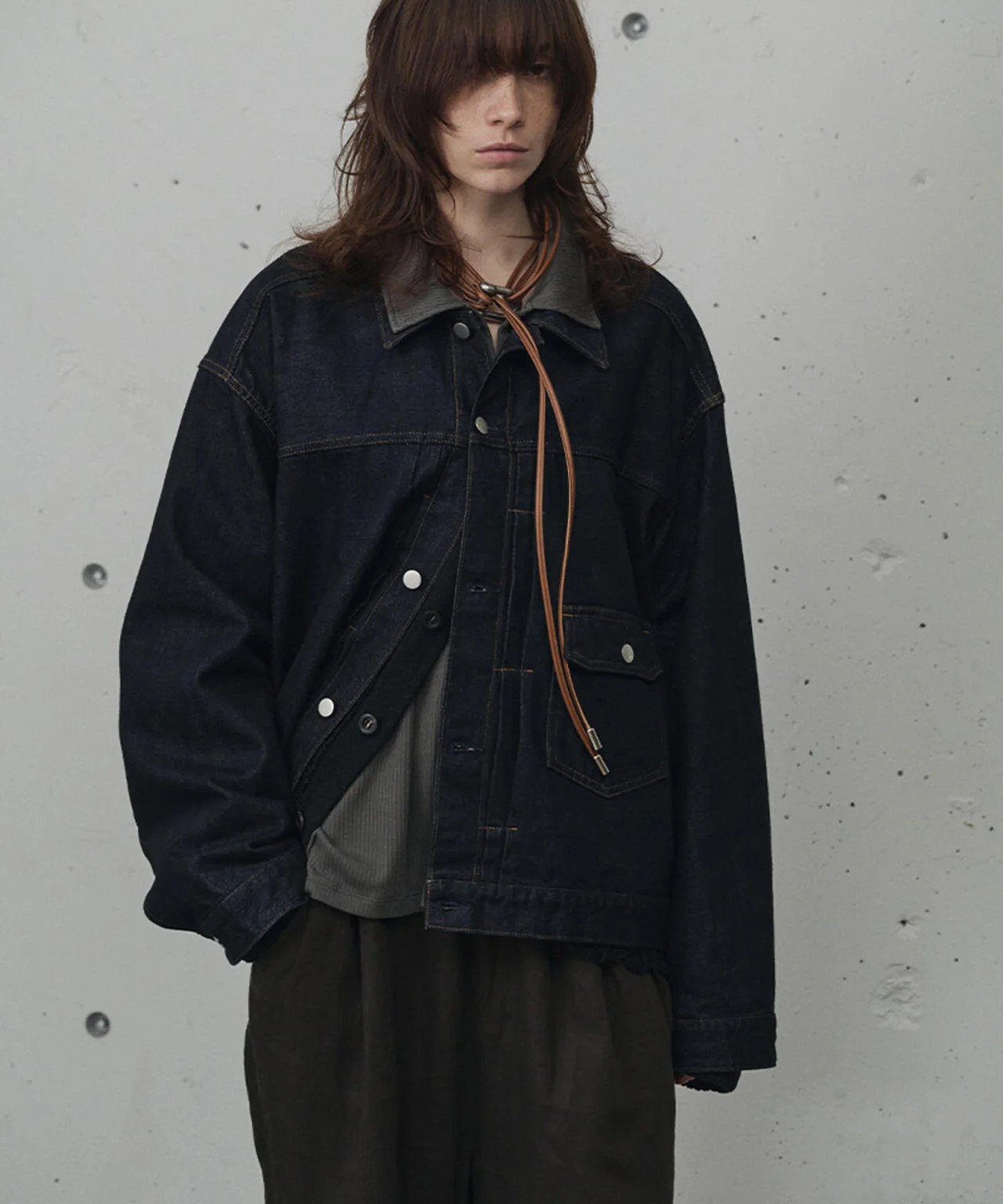 LEATHER ROPE BELT ANCELLM