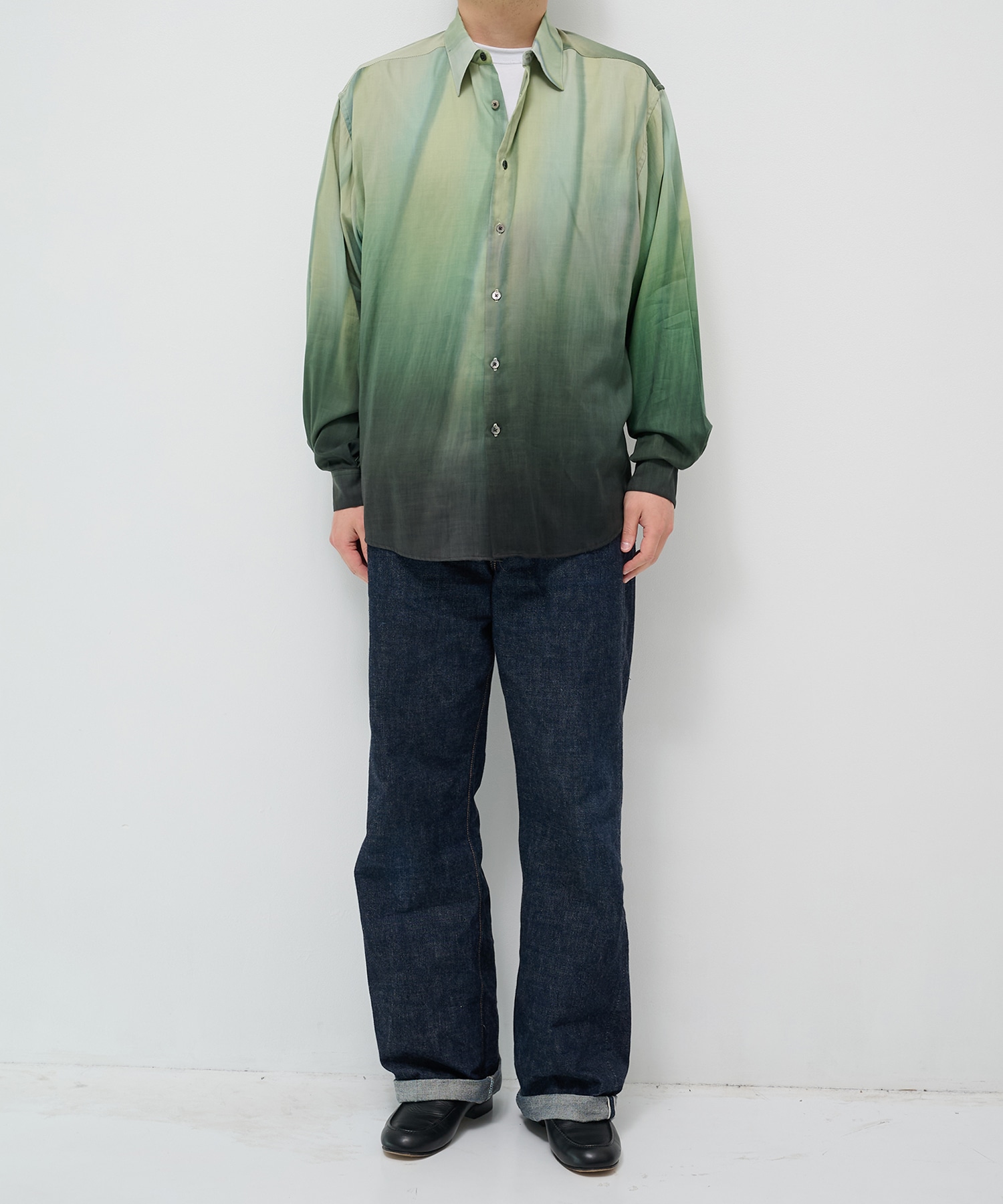 【ヨーク】Hand Painted Lawn Loose Fit Shirt YOKE