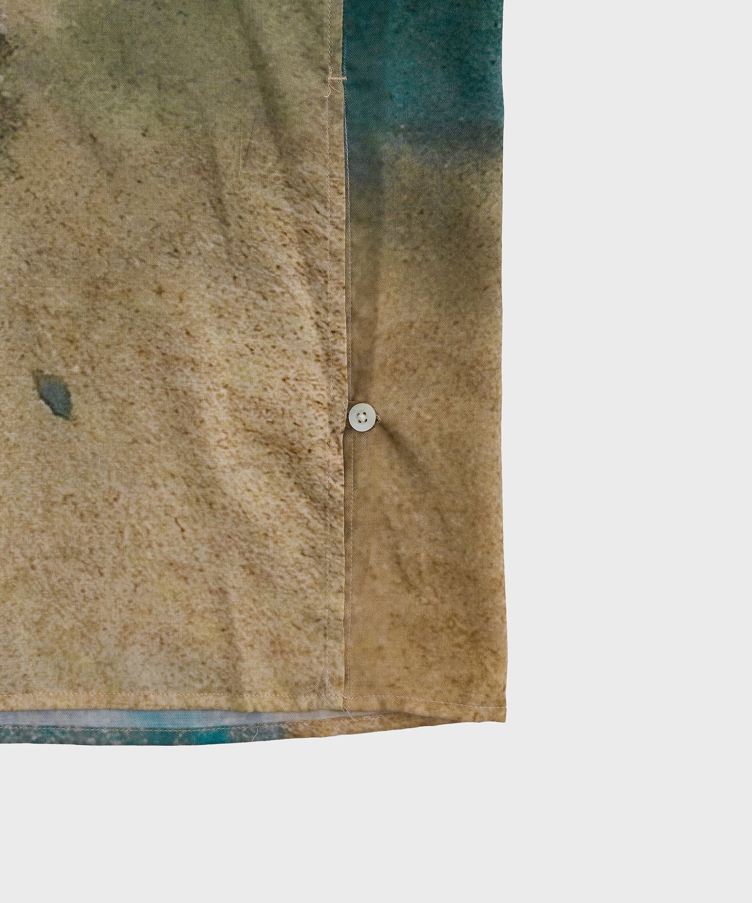 LANDSCAPE PRINTED OPEN COLLAR SHIRT YOKE