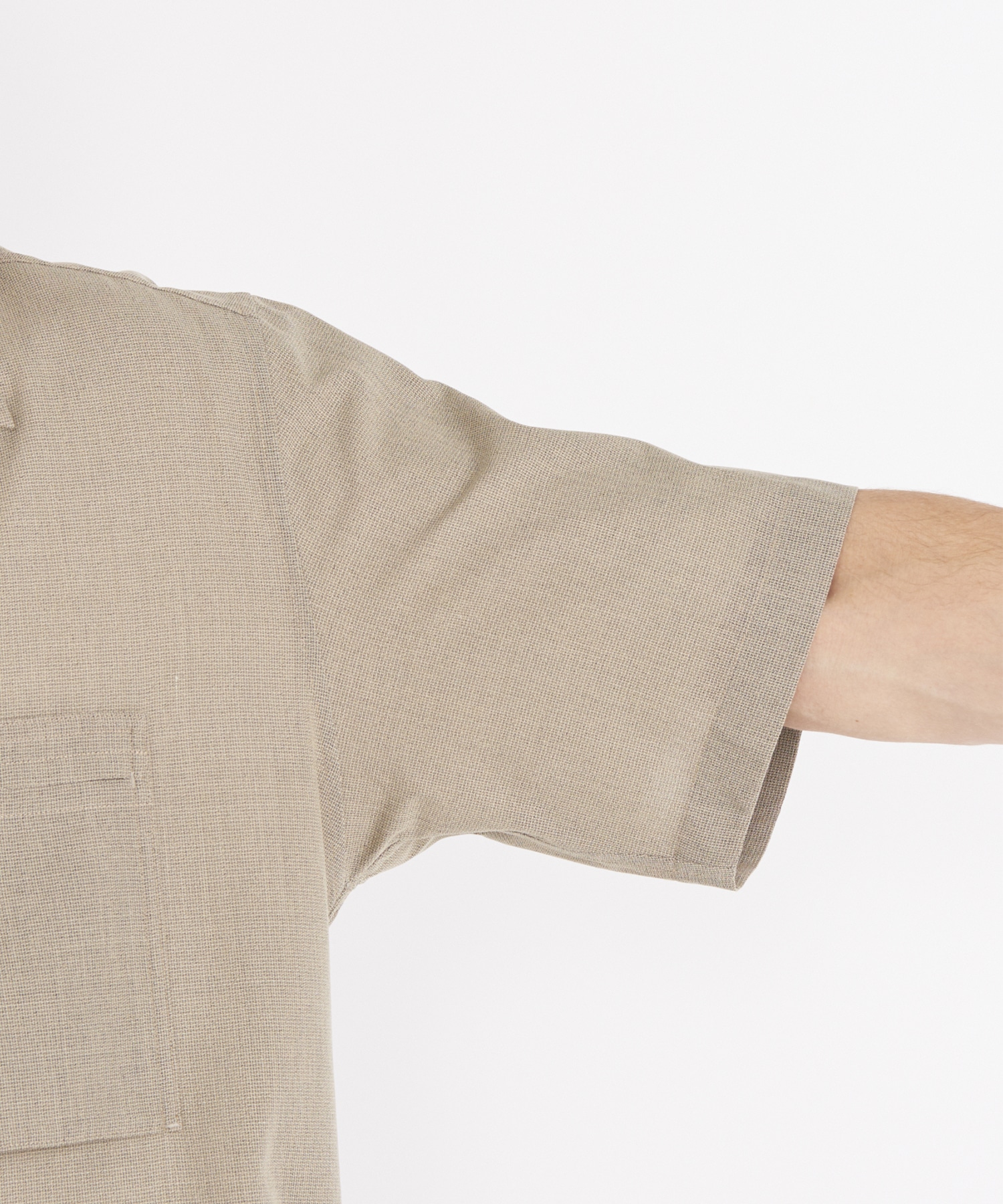 【イレニサ】OPEN COLLAR SHORT-SLEEVED SHIRT IRENISA