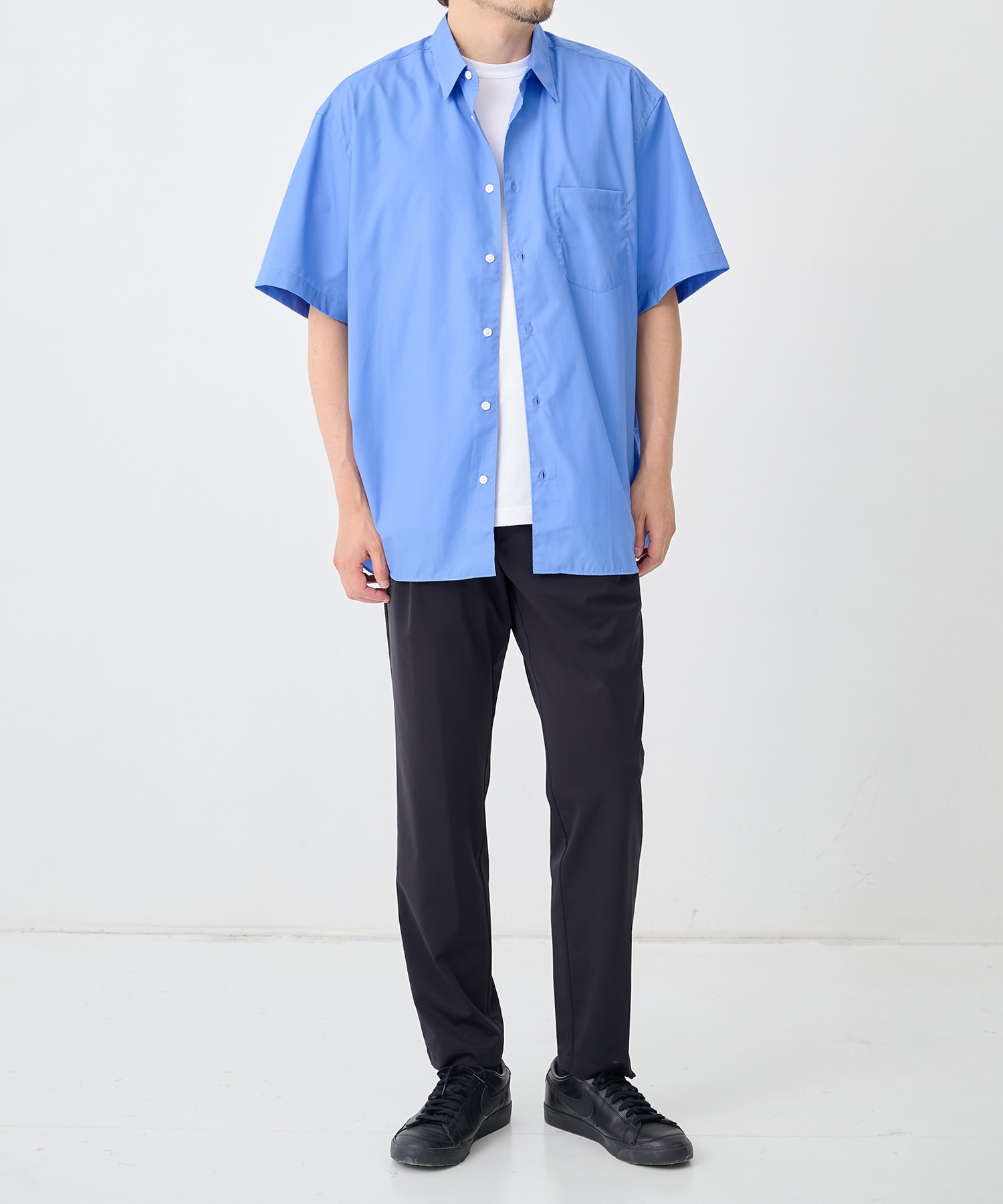 【コムデギャルソンオム】綿ブロード S/S Shirts COMME des GARCONS HOMME