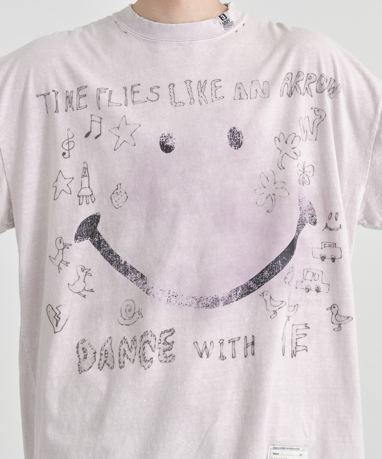 BLEACHED TEE(48 PINK): Maison MIHARA YASUHIRO: MENS｜THE TOKYO