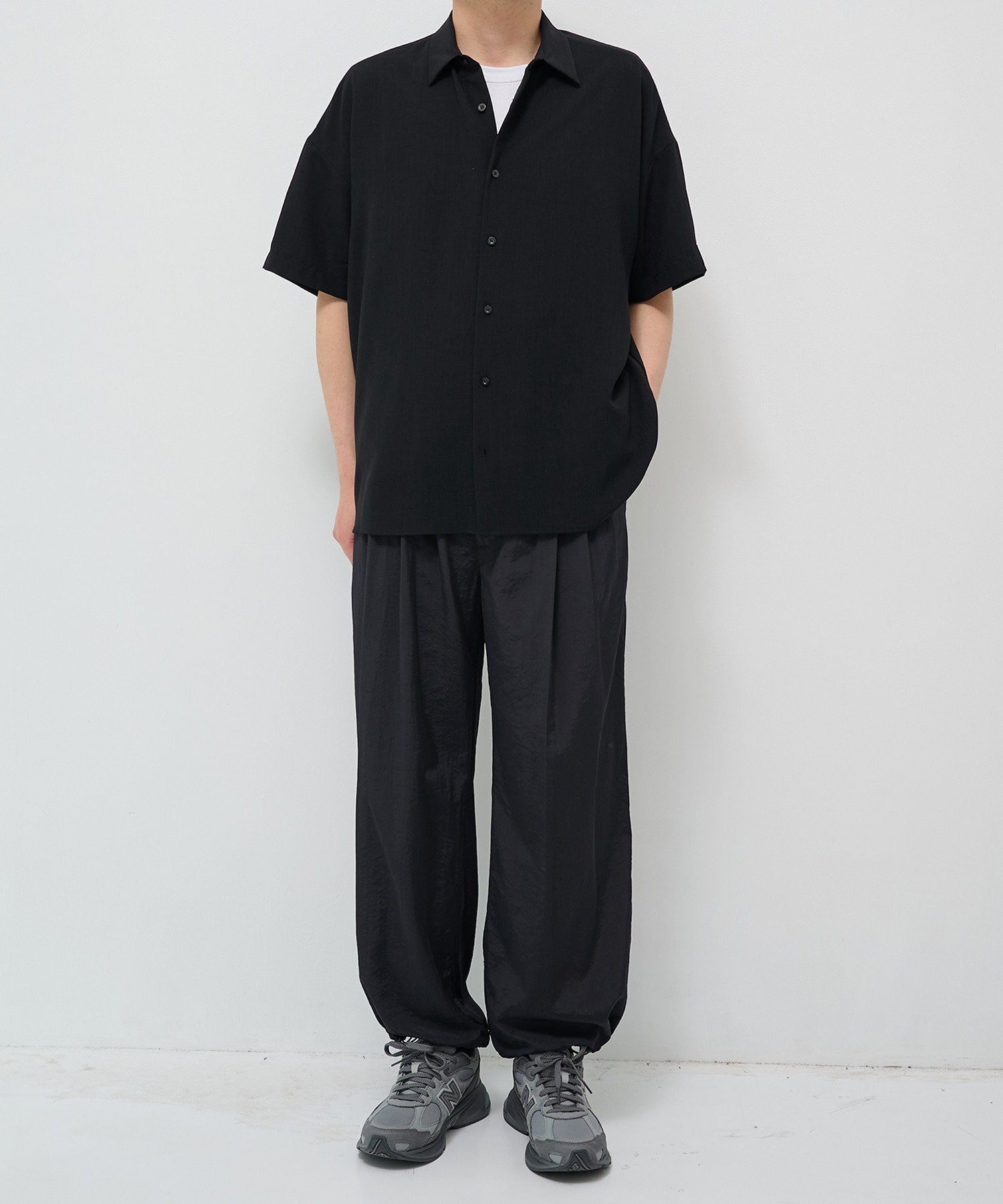 【ヨーク】Silk Nylon 2Pleated Easy Pants YOKE