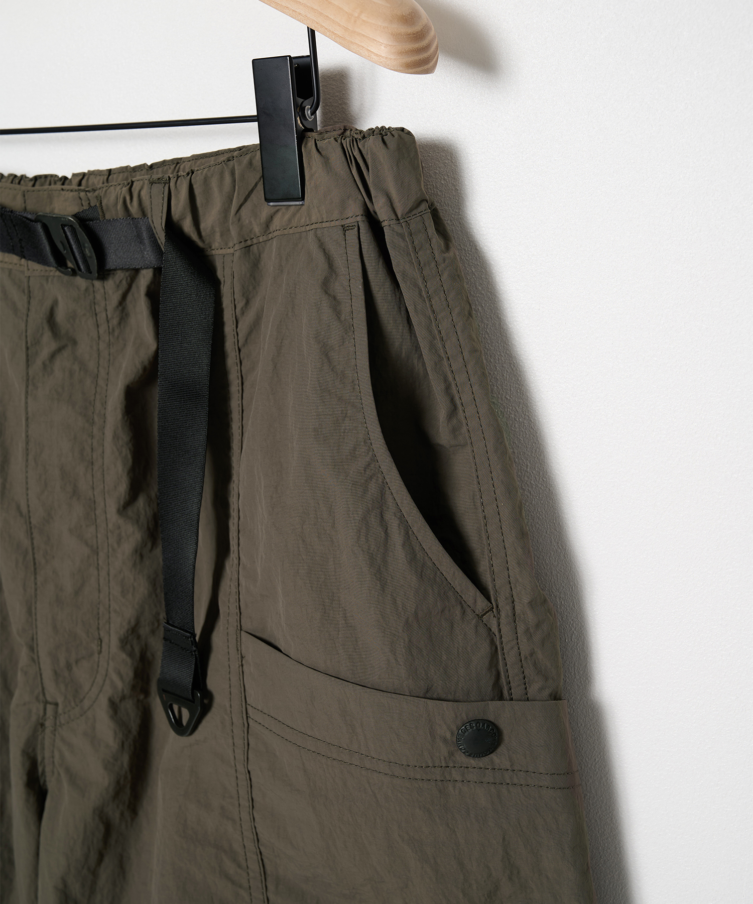 【コムデギャルソンオム】ナイロンタッサー Belt Shorts COMME des GARCONS HOMME