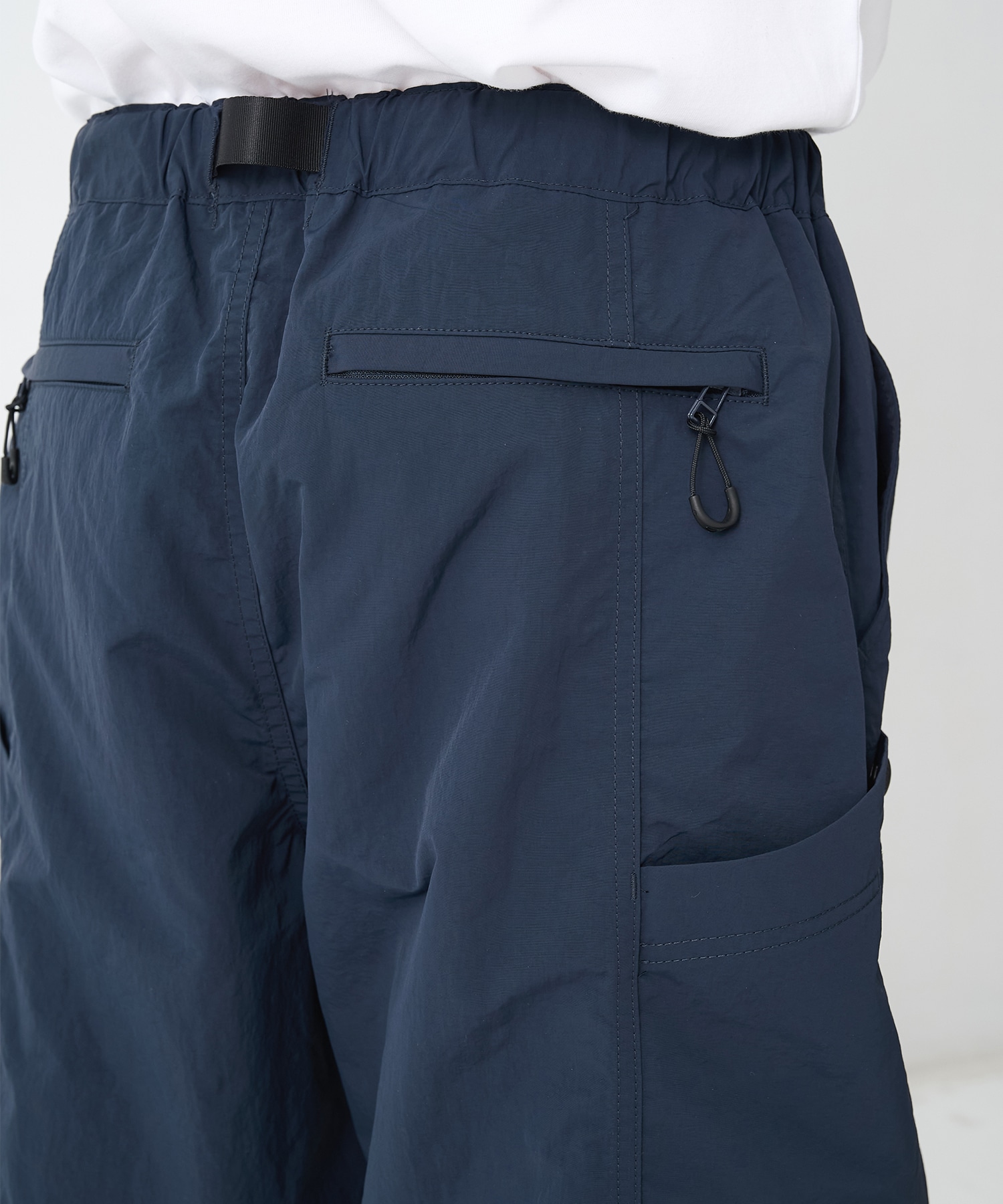 【コムデギャルソンオム】ナイロンタッサー Belt Shorts COMME des GARCONS HOMME