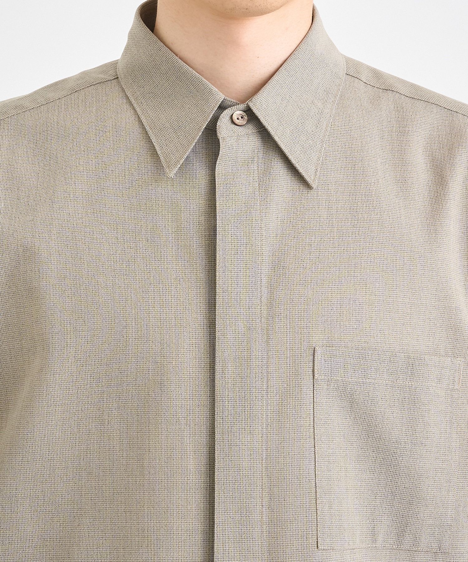 別注 REGULAR COLLAR SHORT-SLEEVED SHIRT IRENISA