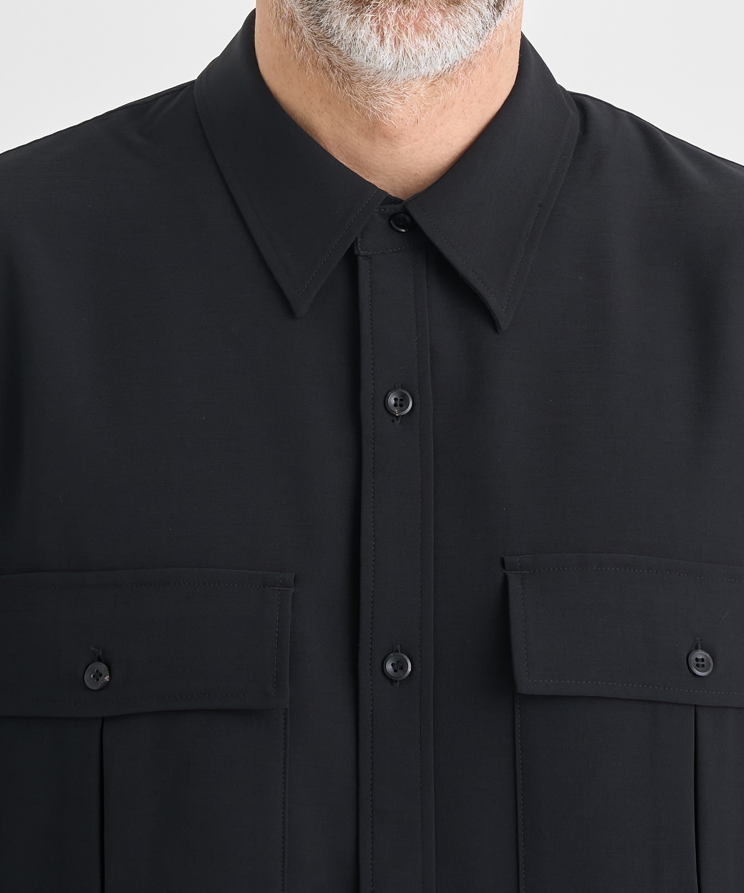 別注 PE CONPACT TWILL W POCKET S/S SHIRT ATTACHMENT