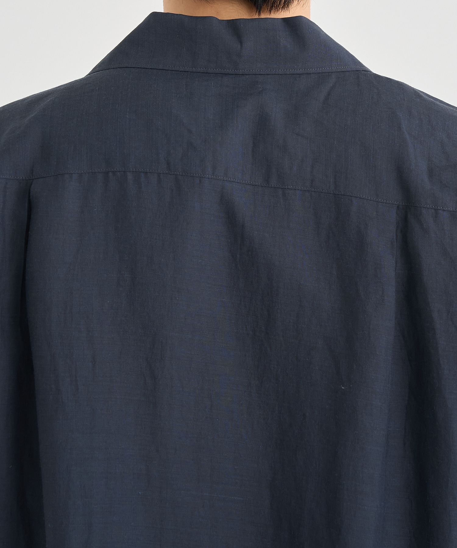 EMBROISERY OPEN COLLAR SHIRT YOKE