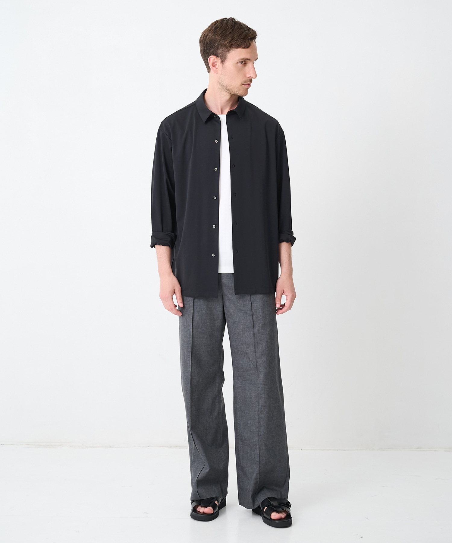 別注SUMMER WOOL CIGAR POCKET HALF SLEEVE SHIRT CINOH
