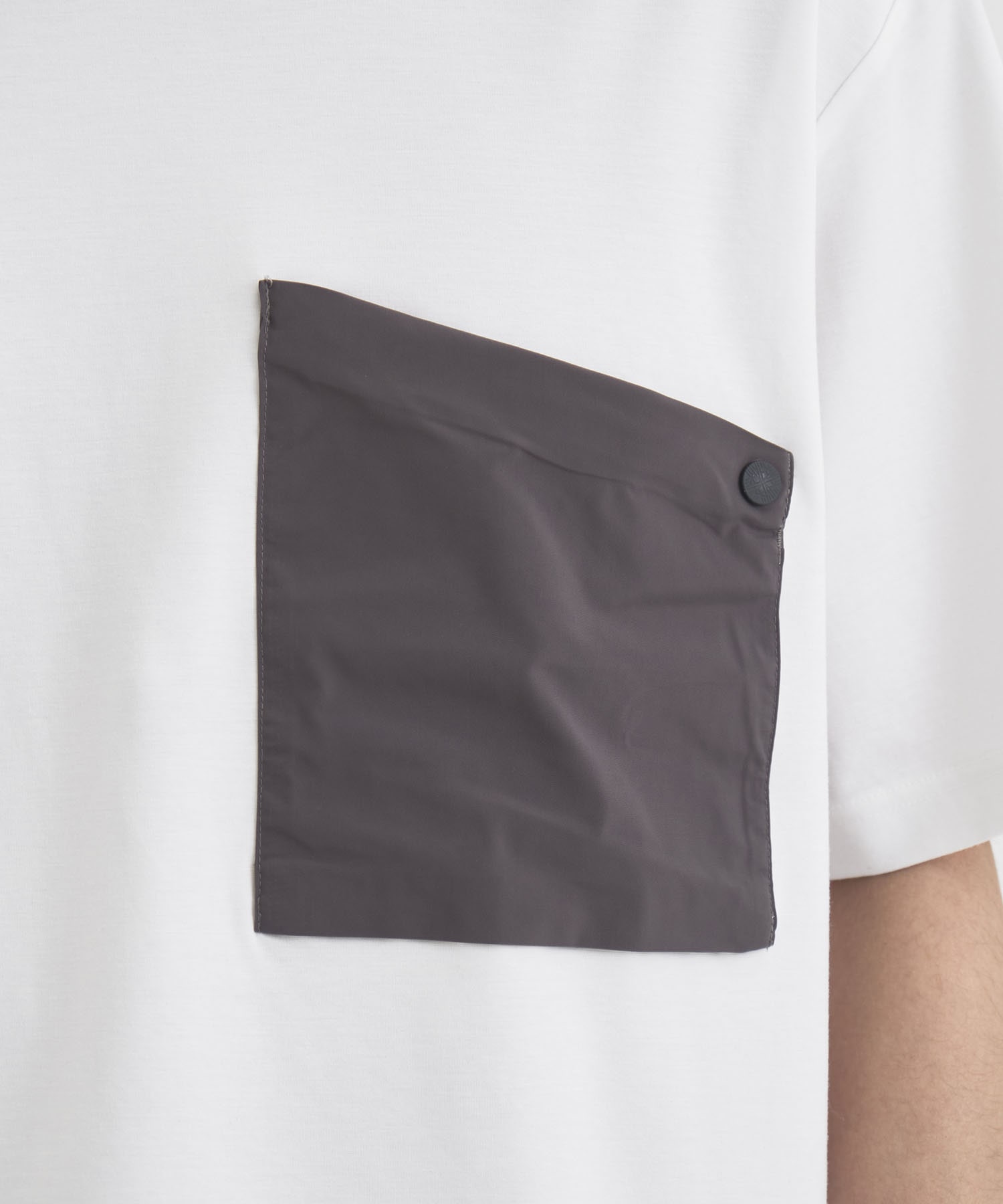 別注 DRAW CORD S/S POCKET TEE White Mountaineering