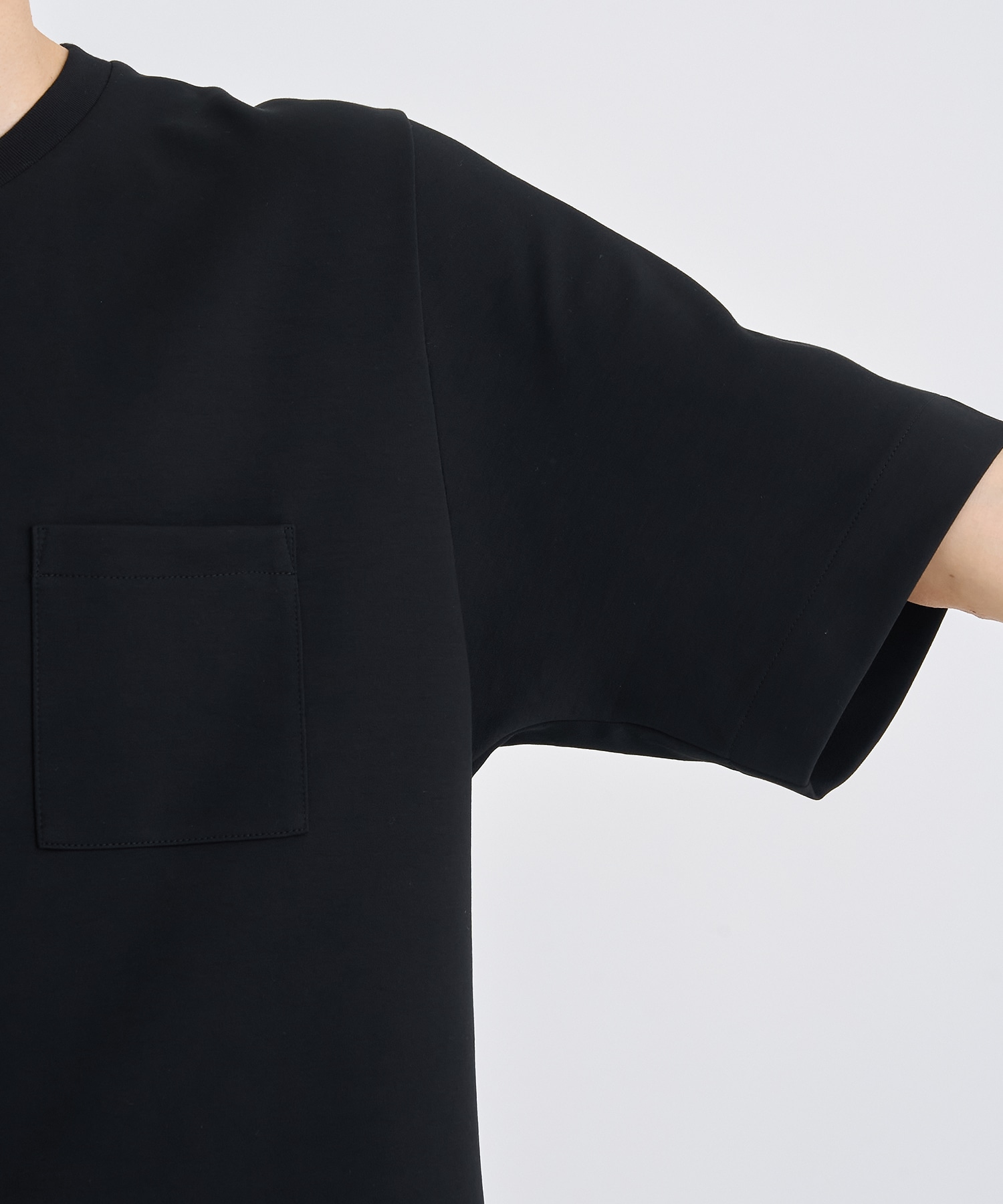 別注 RIB SHORT-SLEEVED POCKET T-SHIRT IRENISA