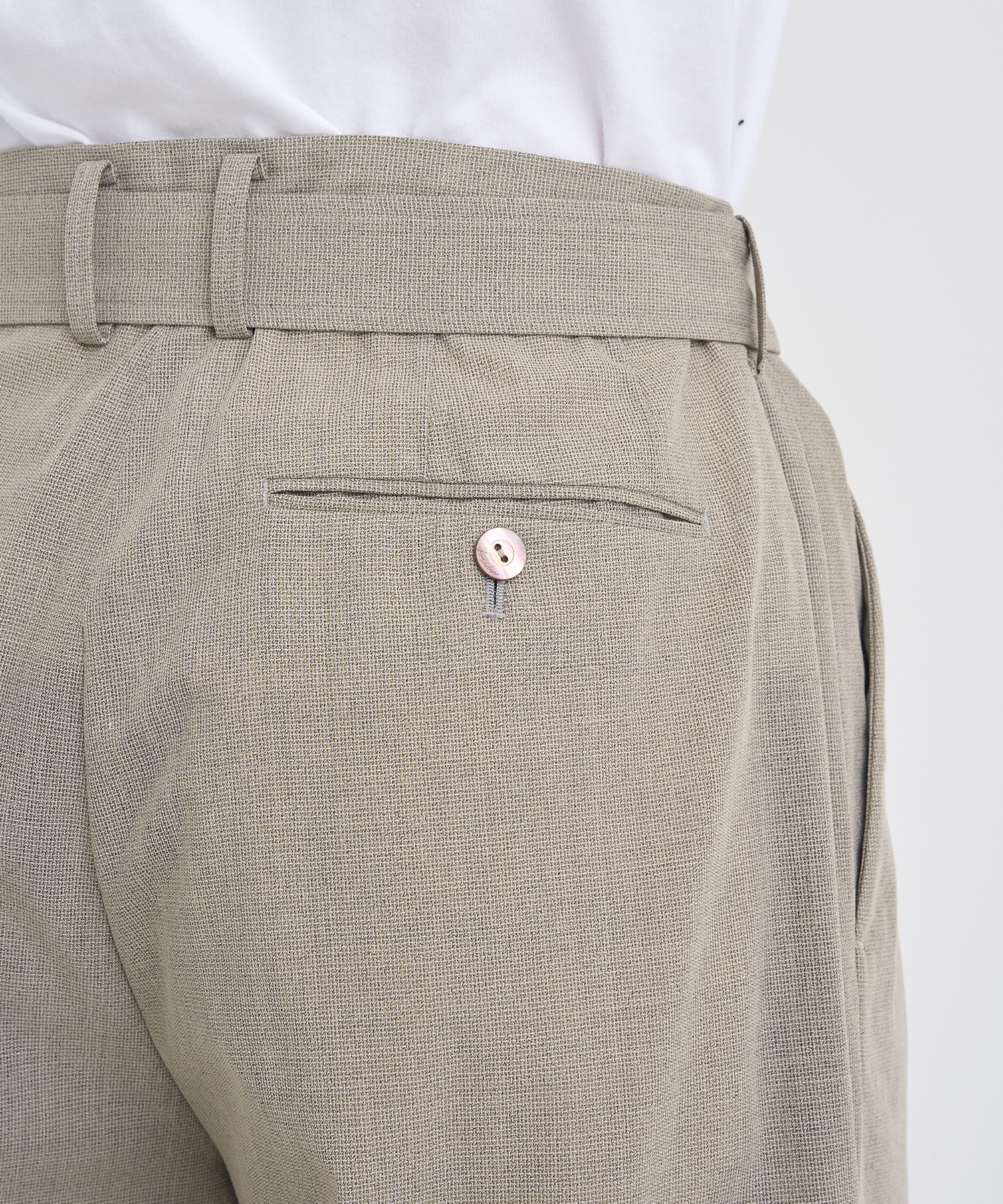 別注 BELTED BAGGY TROUSERS IRENISA