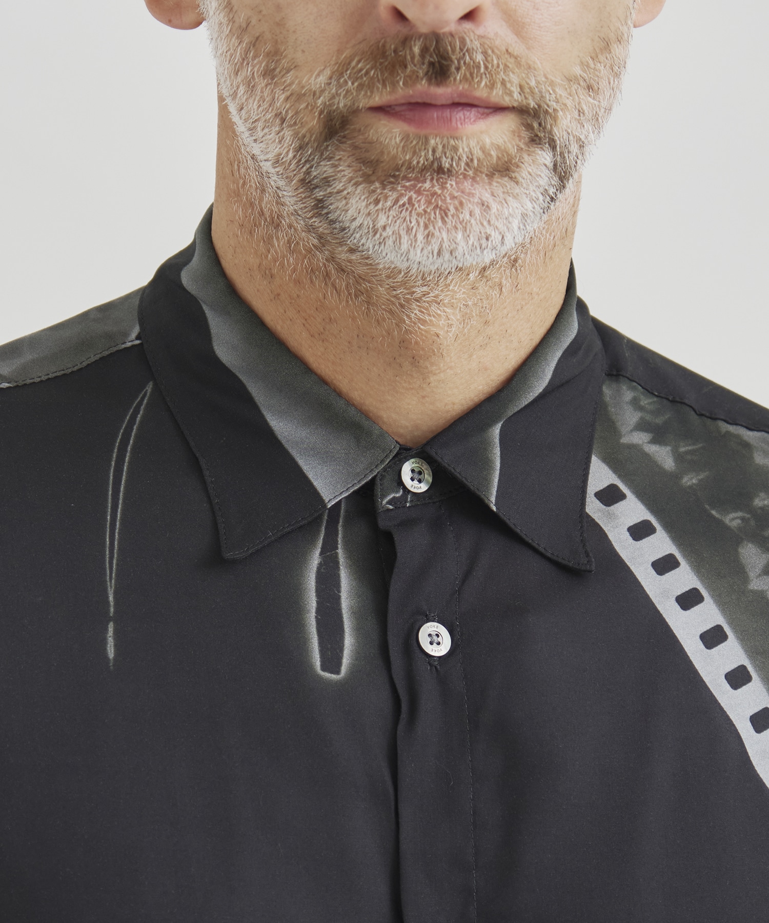 Photogram Printed Rayon Shirt YOKE