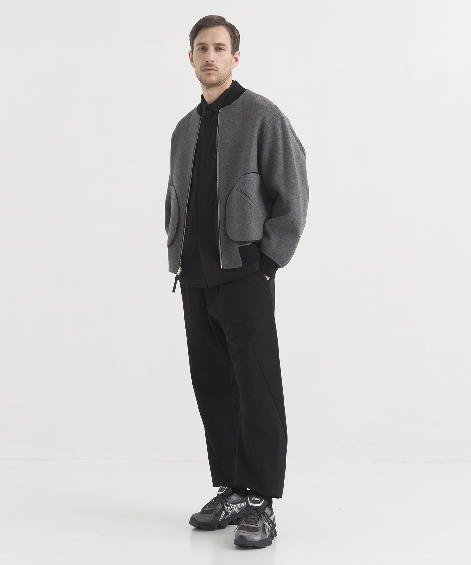 別注BLK SUPER LIGHT SWEAT PANTS White Mountaineering