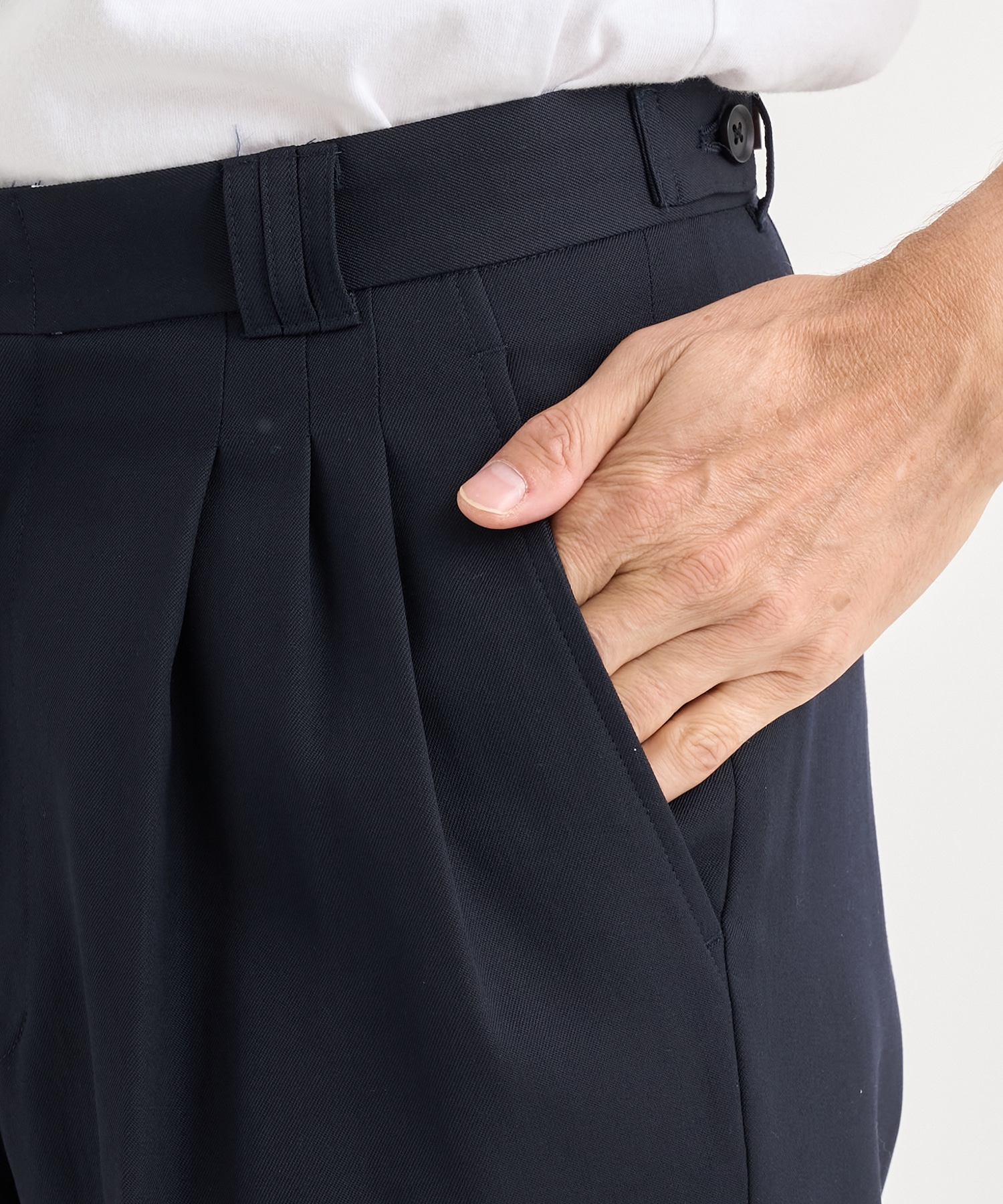 3pleated Wide-leg Trousers YOKE