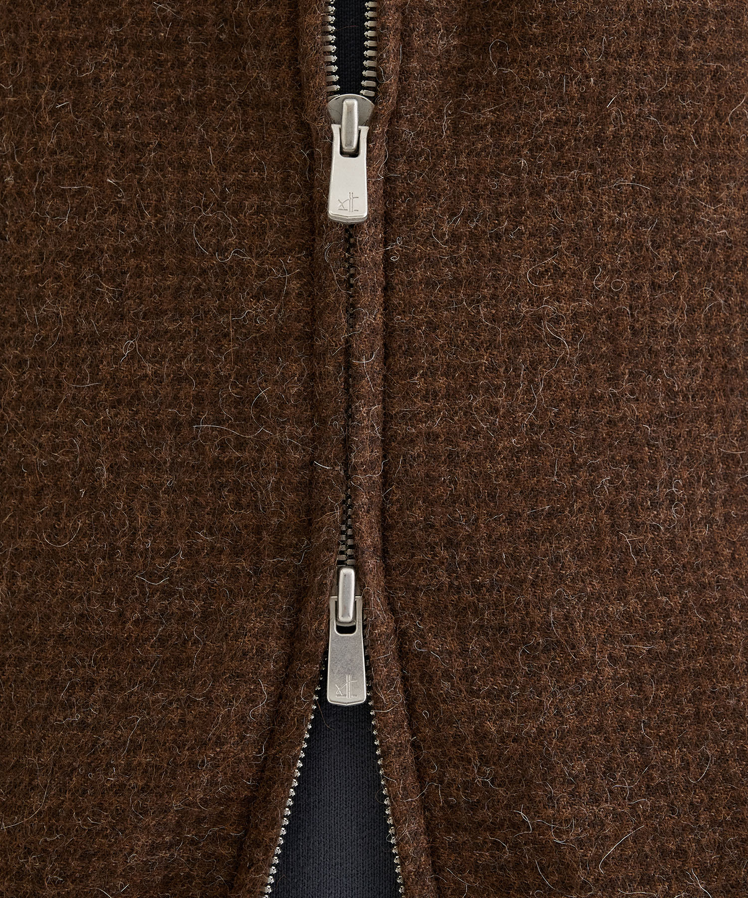 ALPACA HOUND TOOTH HARRINGTON JACKET ATON