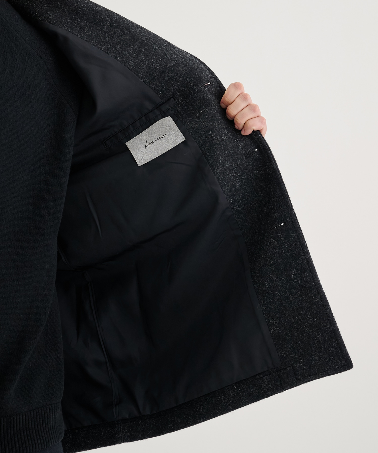 LEATHER -COLLAR JACKET IRENISA