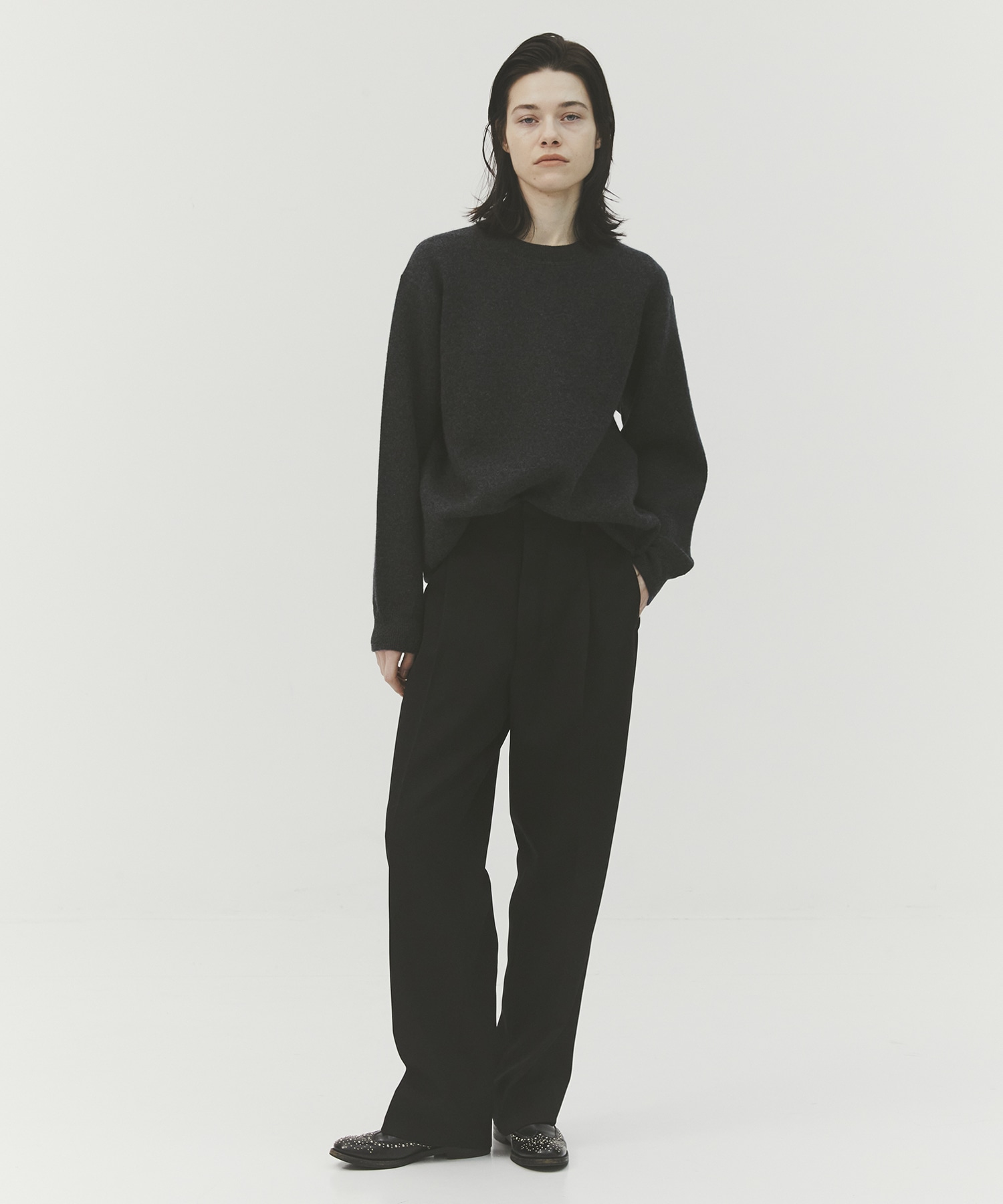 CASHMERE REVERSIBLE PULLOVER CASHMERE CASHMERE