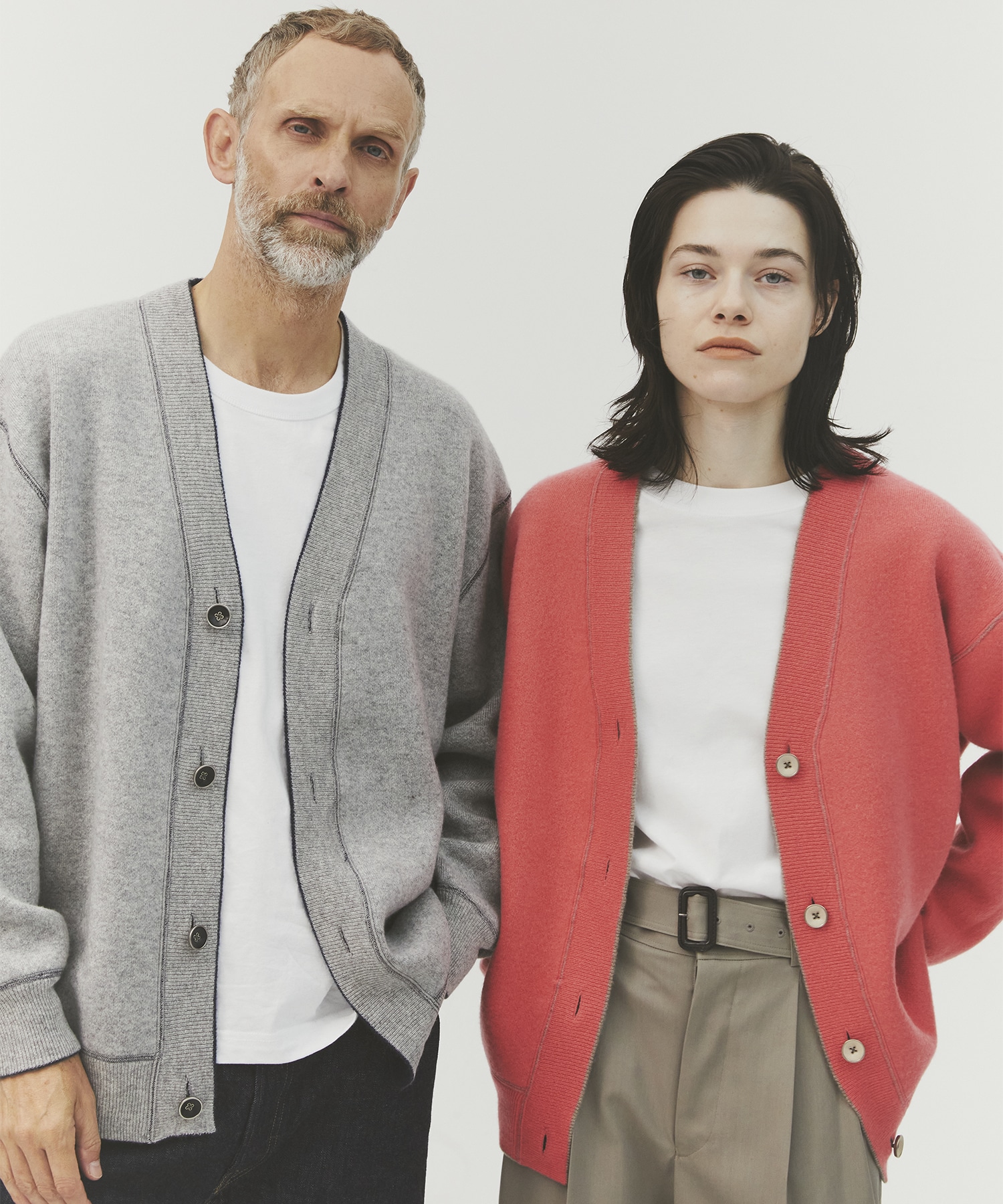 CASHMERE REVERSIBLE CARDIGAN CASHMERE CASHMERE