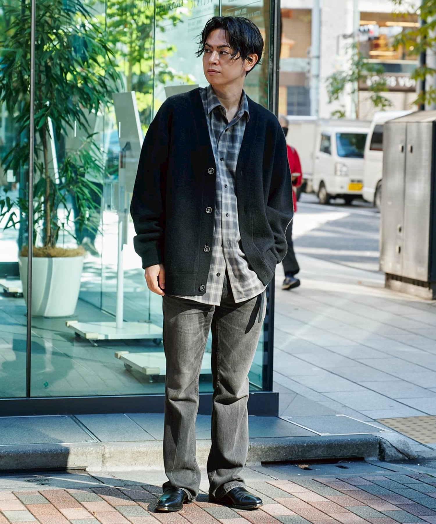 【MENS】CASHMERE REVERSIBLE CARDIGAN CASHMERE CASHMERE