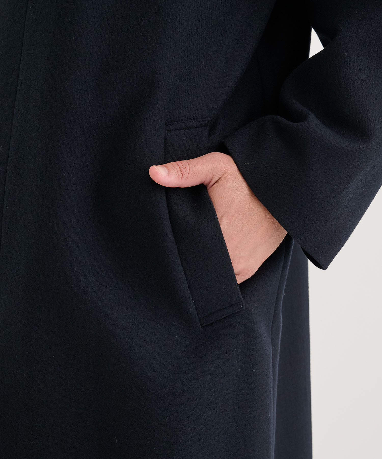 別注 SUPER 160S DOUBLE SAXONY BALMACAAN COAT 2 ATON