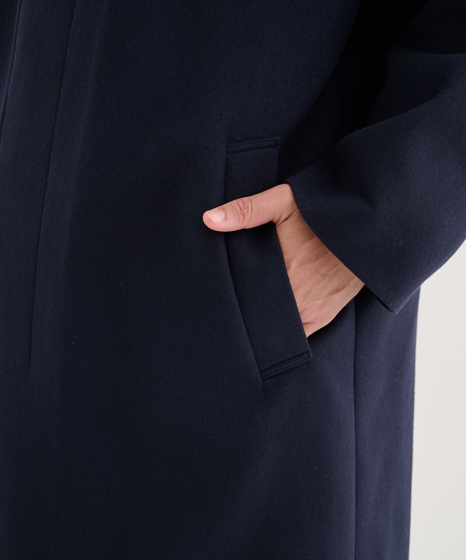 別注 SUPER 160S DOUBLE SAXONY BALMACAAN COAT 2 ATON