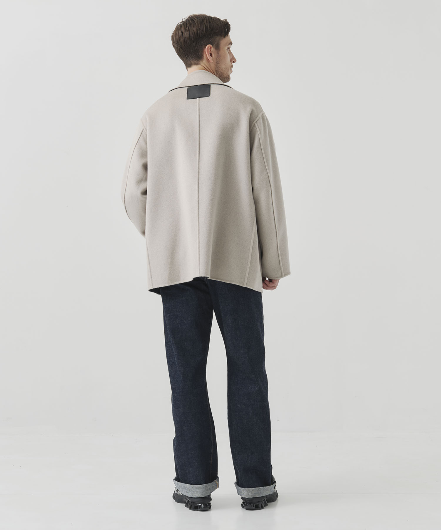 CASHMERE/SILK/WOOL SHORT COAT CASHMERE CASHMERE
