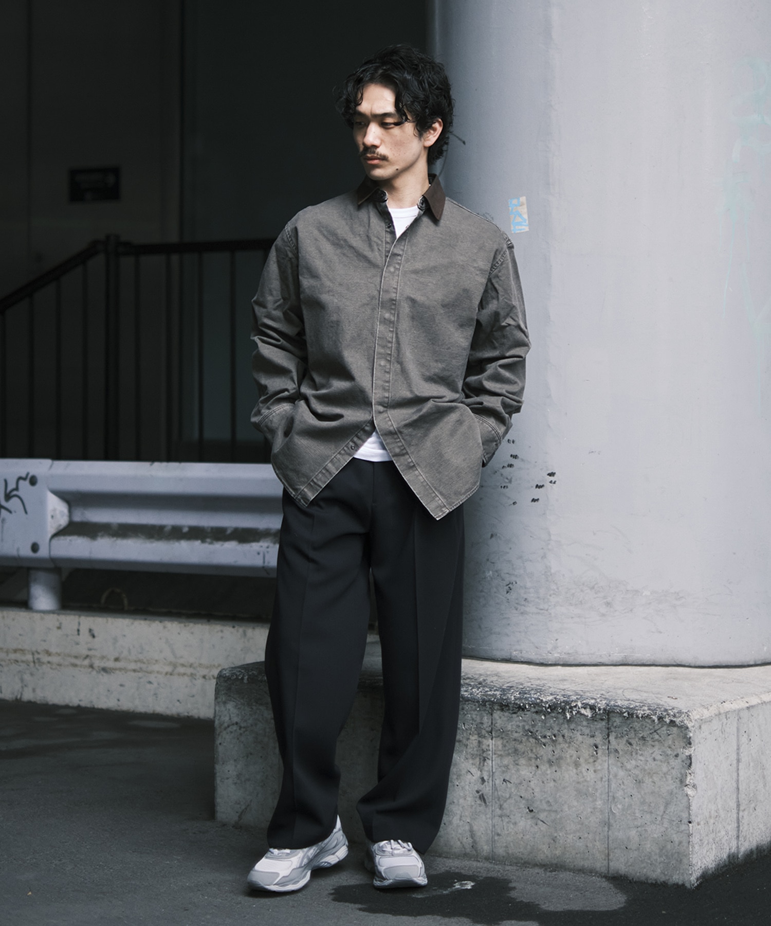 別注襟切替シャツ DUCK N.HOOLYWOOD