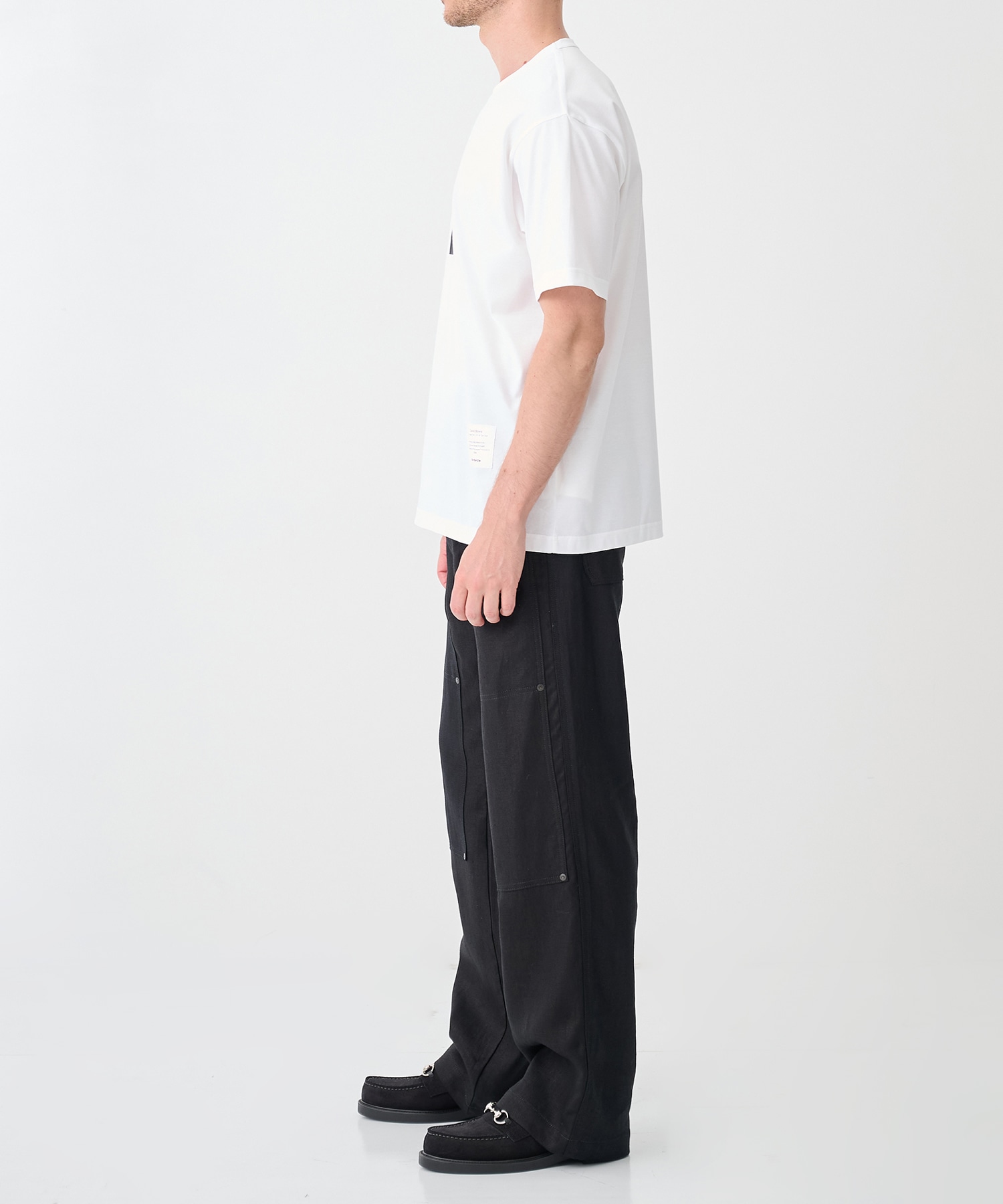 別注NEW CLASSIC WORK JEANS BLACK LINEN TANAKA